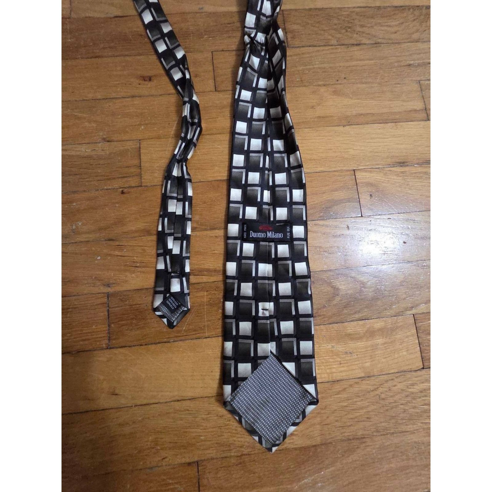 Domenico Vacca Duomo Milano Hand Made Neckti Pure Silk Tie One Size A001161 Size ONE SIZE - 2 Thumbnail