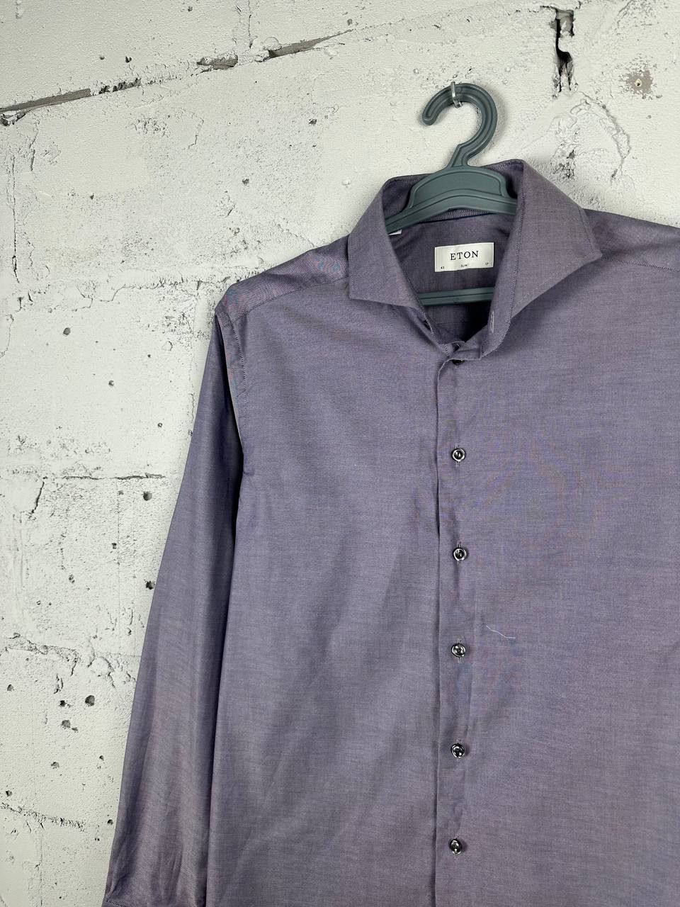 Eton Eton Cotton Premium Luxury Classic Navy Shirt Size US XL / EU 56 / 4 - 1 Thumbnail