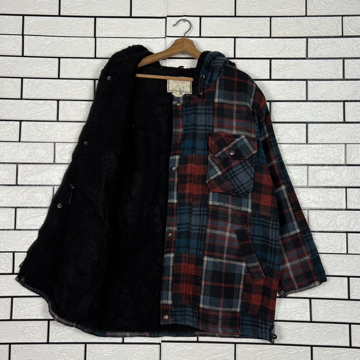 Vintage 80s BIG SHEPHERD Feathertop Checked Hooded Jacket #4130-C188 Size US M / EU 48-50 / 2 - 8 Thumbnail