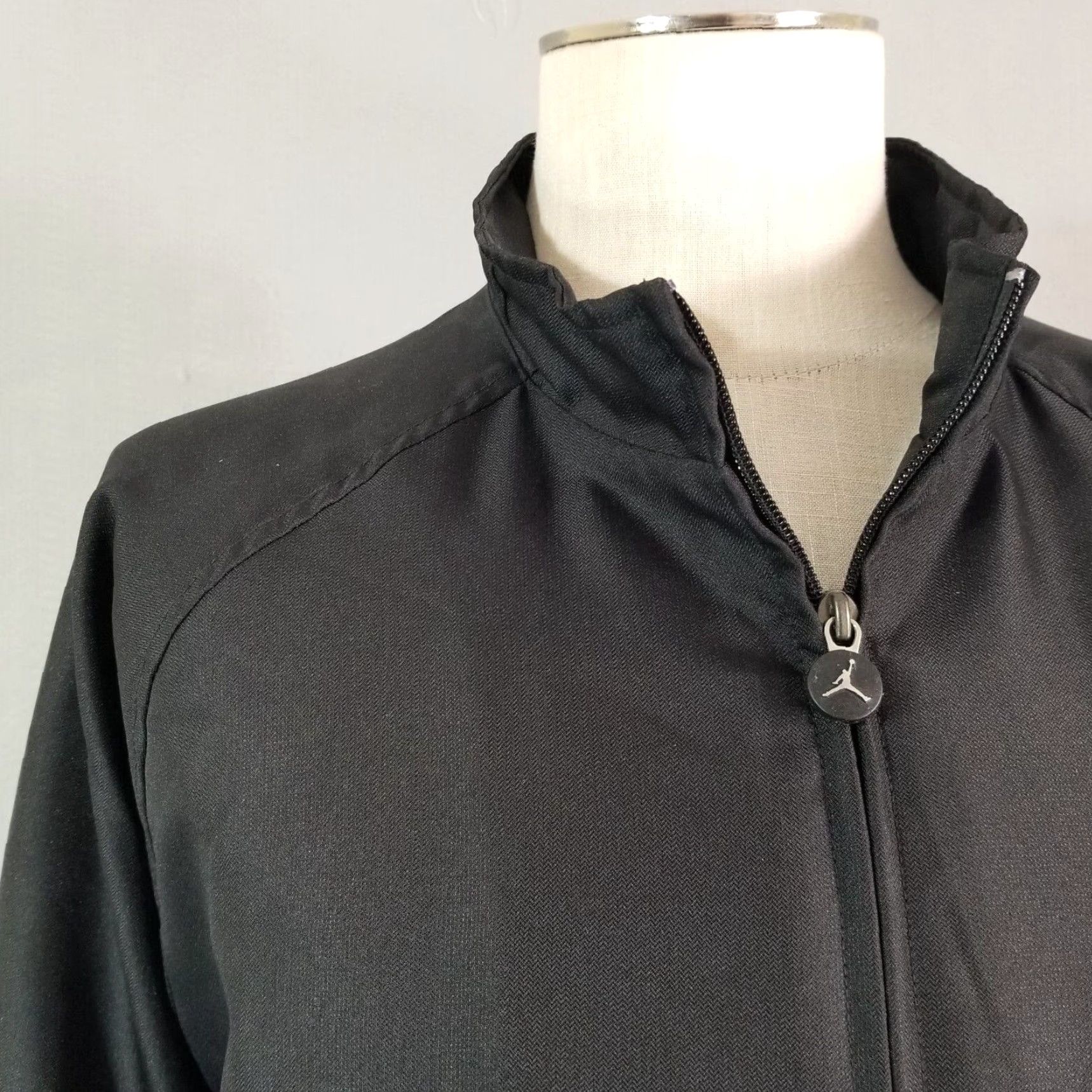 Nike Air Jordan track jacket mens XL extra large oversized black lined sports jacket track Nike Air Jordan