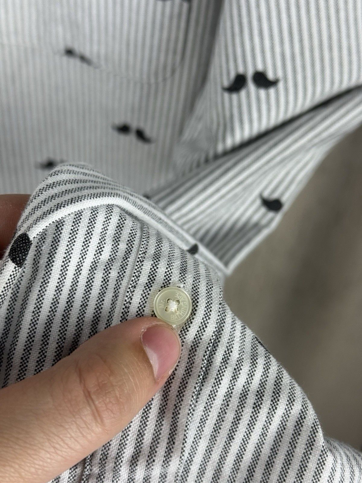 Bape Mr. Bathing Ape Cotton Check Shirt Gray Bape Made in Japan Size US L / EU 52-54 / 3 - 10 Thumbnail