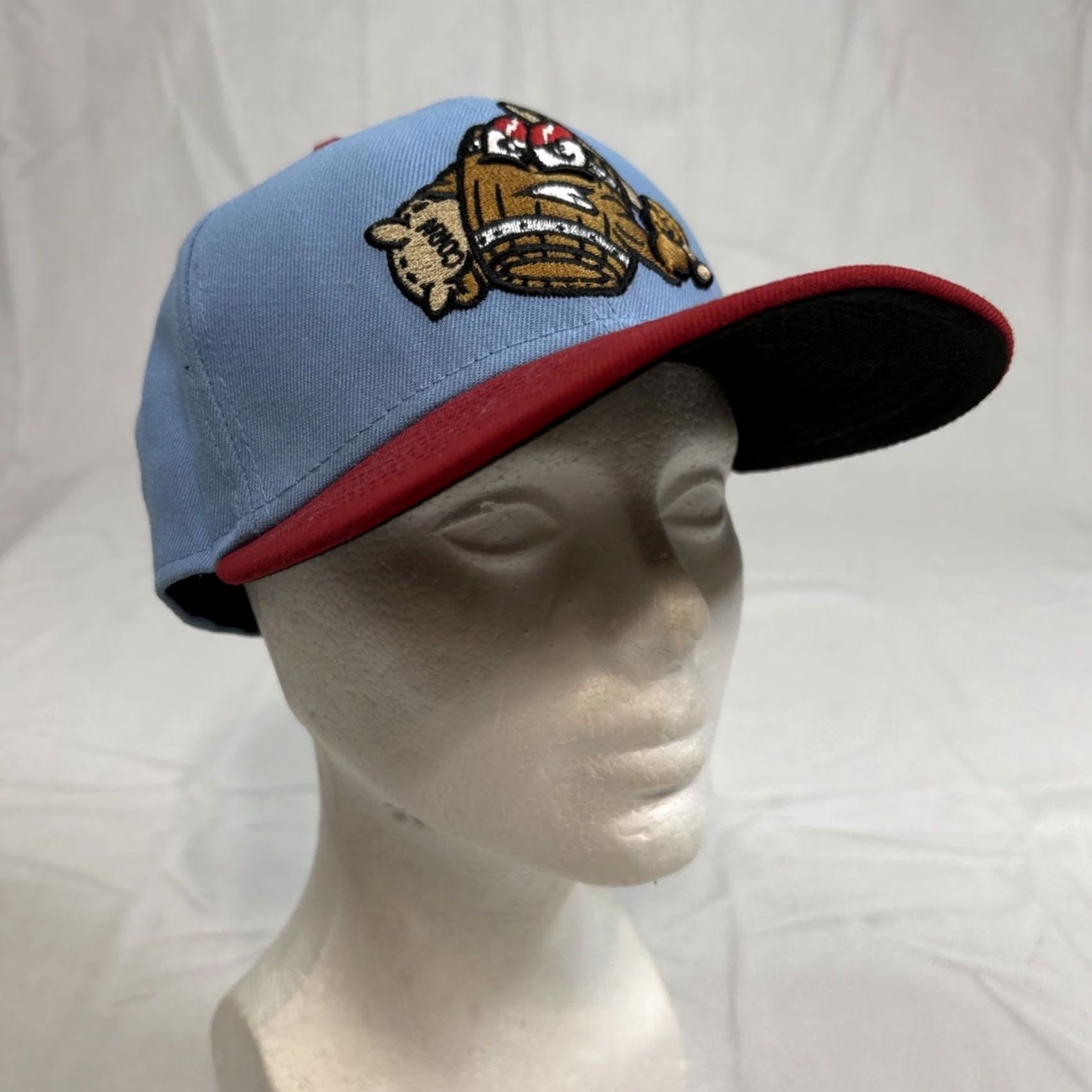 New Era New Era MILB Theme Night 5950 59Fifty Louisville Bats Mashers Fitted Cap 7 1/8 Mens Blue Size ONE SIZE - 2 Thumbnail