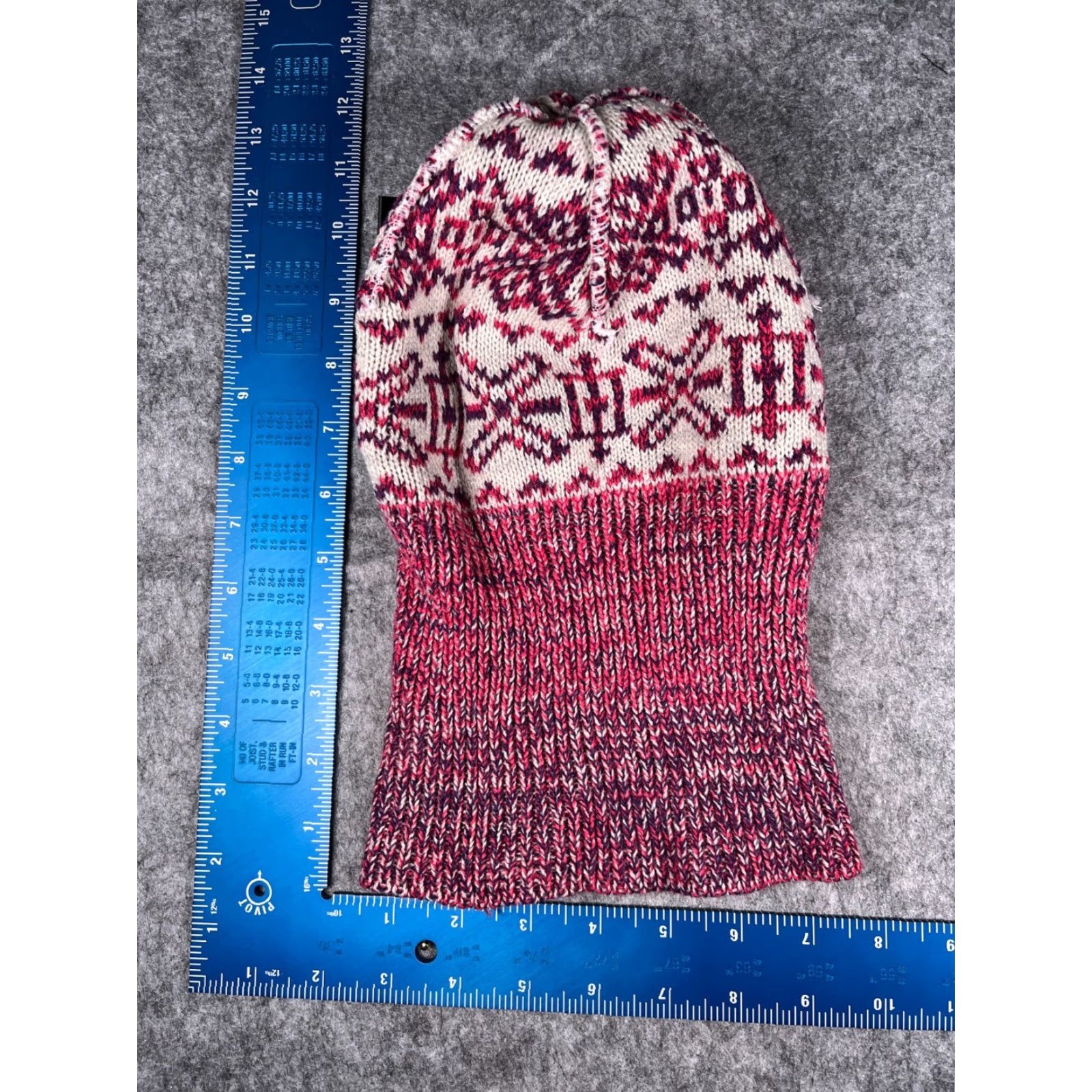 Vintage Mixit Beanie Toque Women One Size Pink Knit Acrylic Blend Geometric Ski Mens Size ONE SIZE - 6 Thumbnail