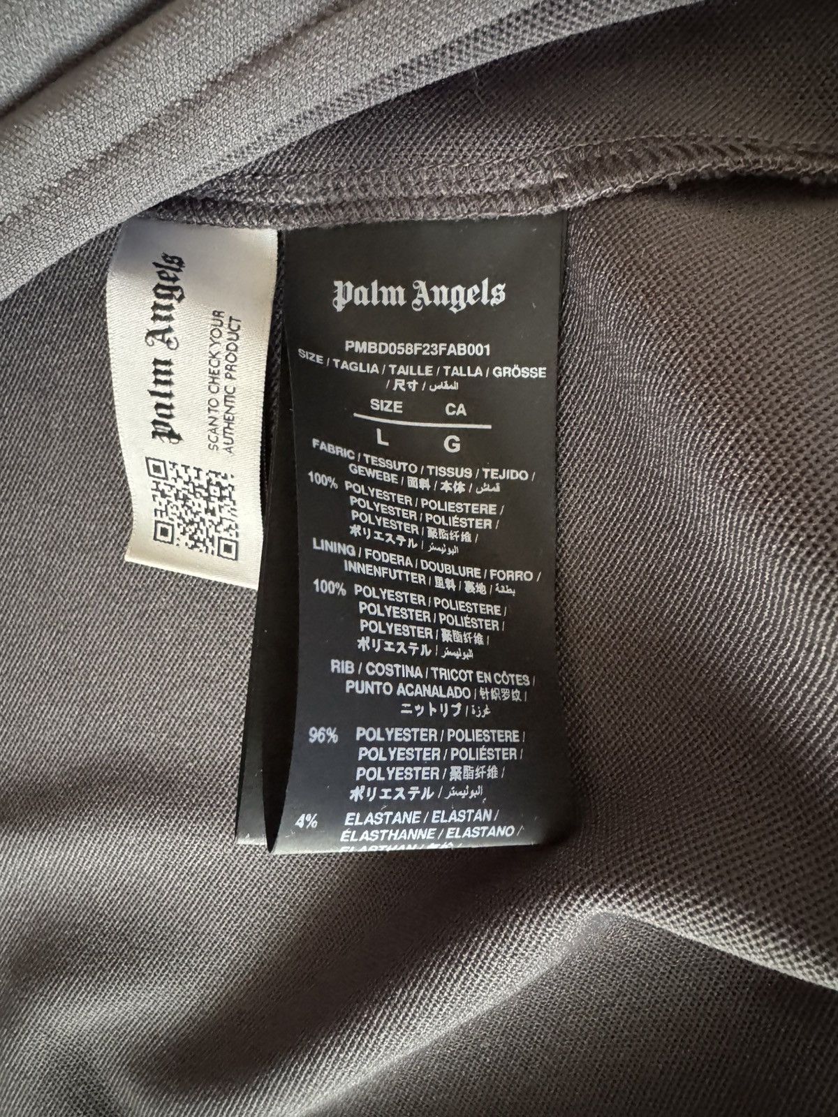 Palm Angels Palm Angels dark grey sweatshirt with logo Size US L / EU 52-54 / 3 - 7 Thumbnail