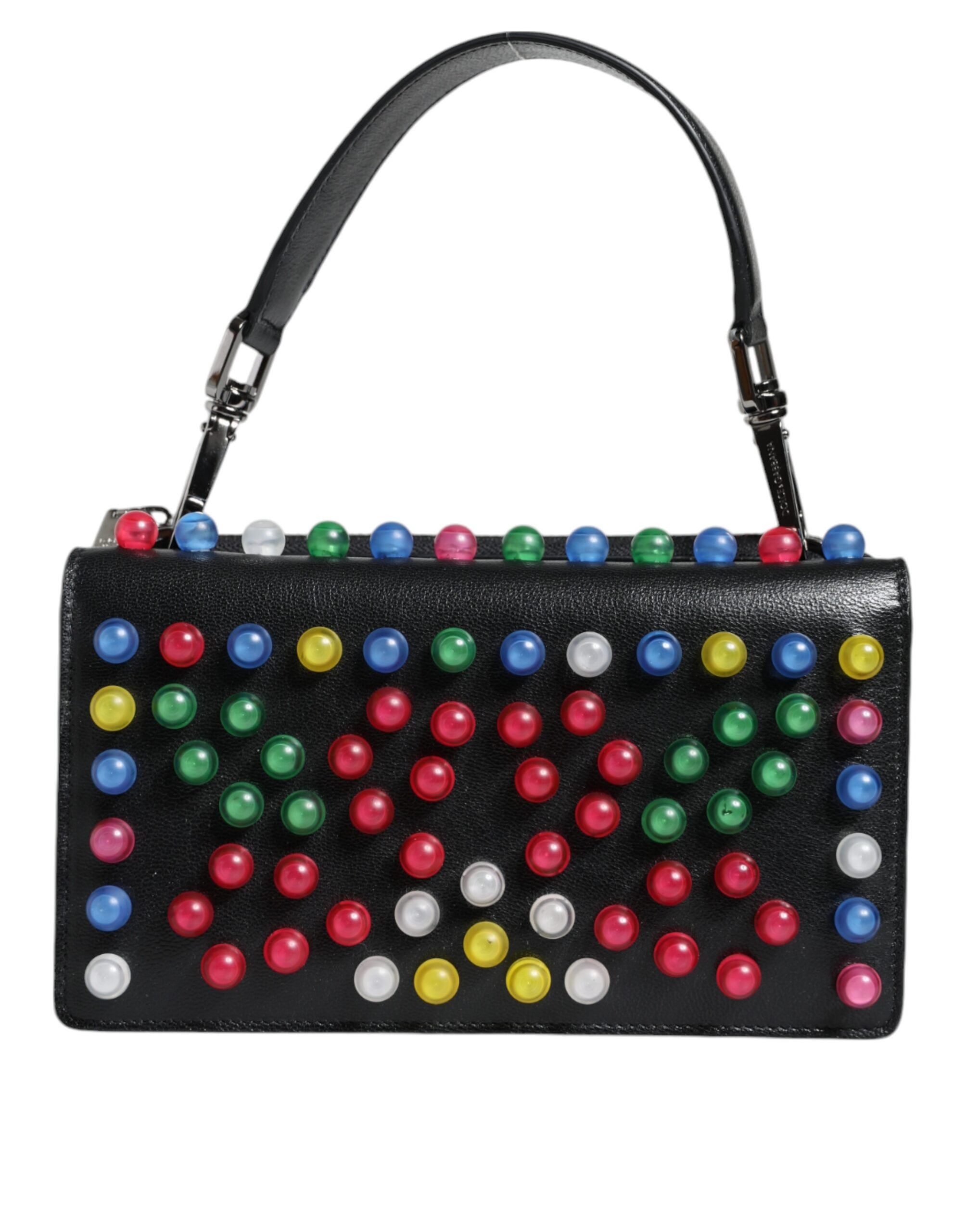 Dolce & Gabbana Black Leather Lighted Top Handle HandWomen's Women's Bag Size ONE SIZE - 1 Thumbnail