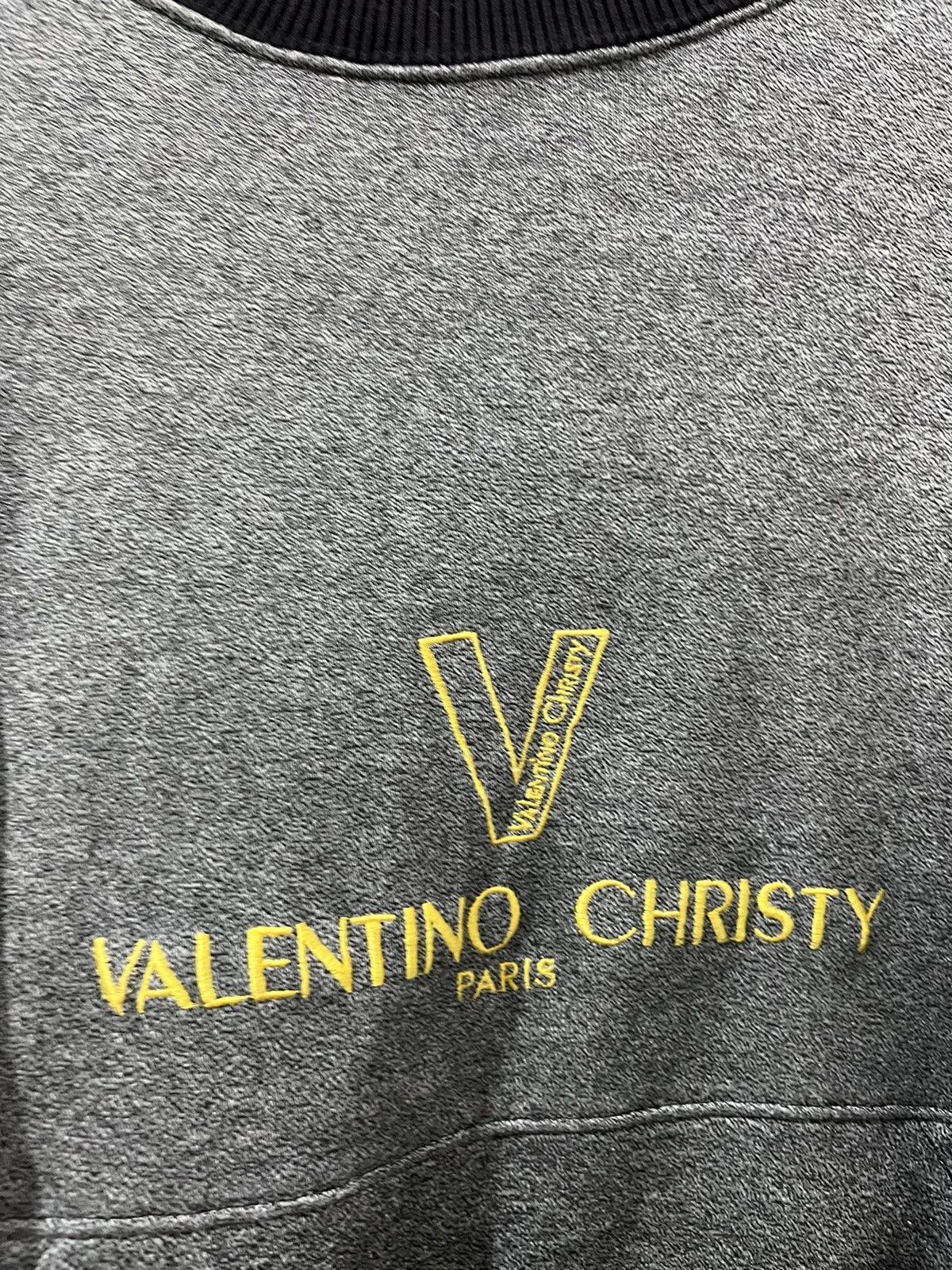 Gianni Valentino Vintage Valentino Christy Paris Grey Pullover Sweatshirts Size L / US 10 / IT 46 - 4 Thumbnail