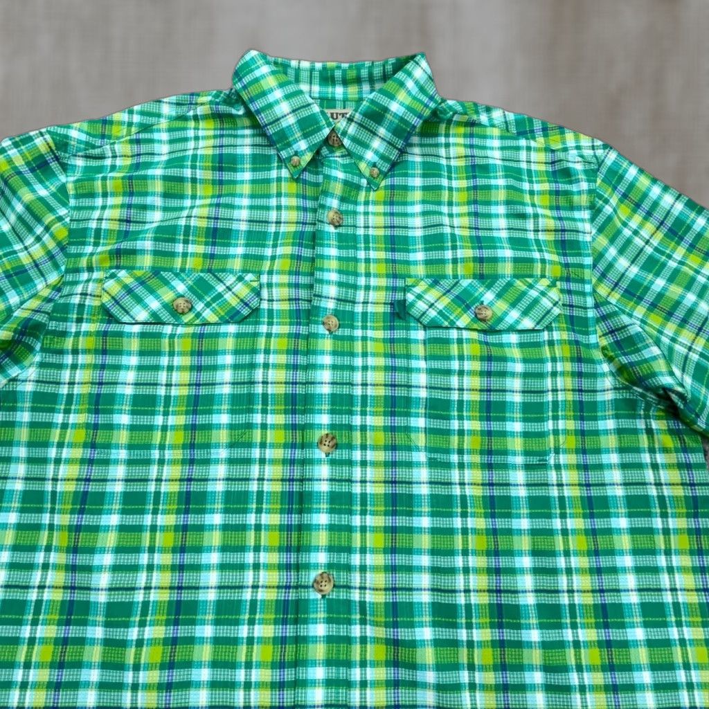 Vintage Duluth Shirt Men Large Green Plaid Button Up Double Pocket Outdoors Camp River Size US L / EU 52-54 / 3 - 1 Thumbnail