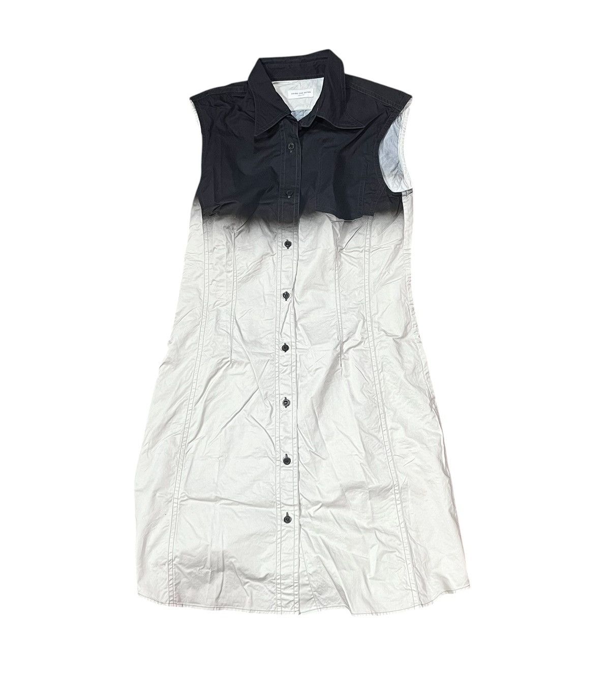 Dries Van Noten Vintage dries van noten two tone gradient sleeveless shirt Size US S / EU 44-46 / 1 - 1 Thumbnail