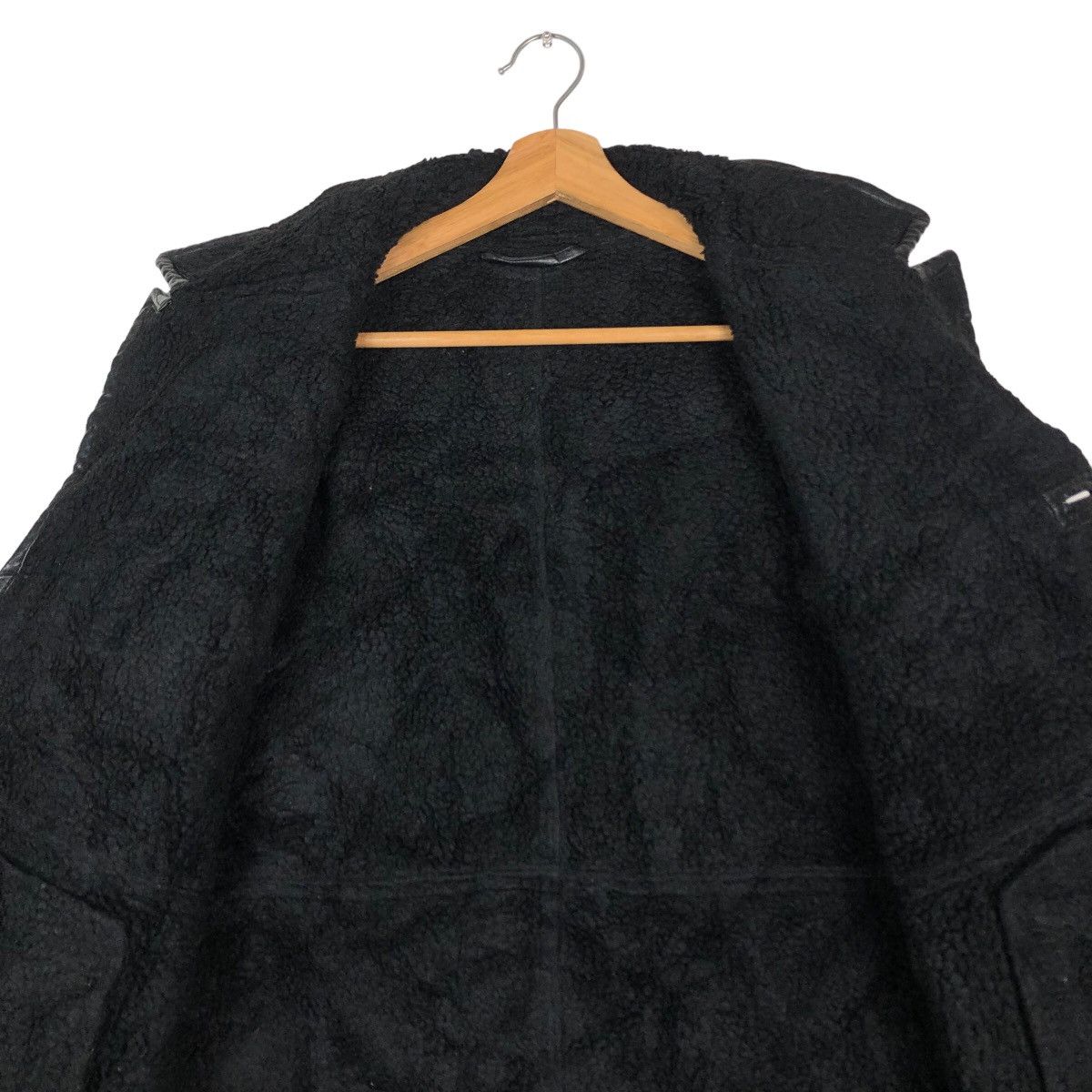 Japanese Brand 🔥Vintage Shearling Genuine Leather Jacket GU Issey Miyake Size US M / EU 48-50 / 2 - 13 Thumbnail