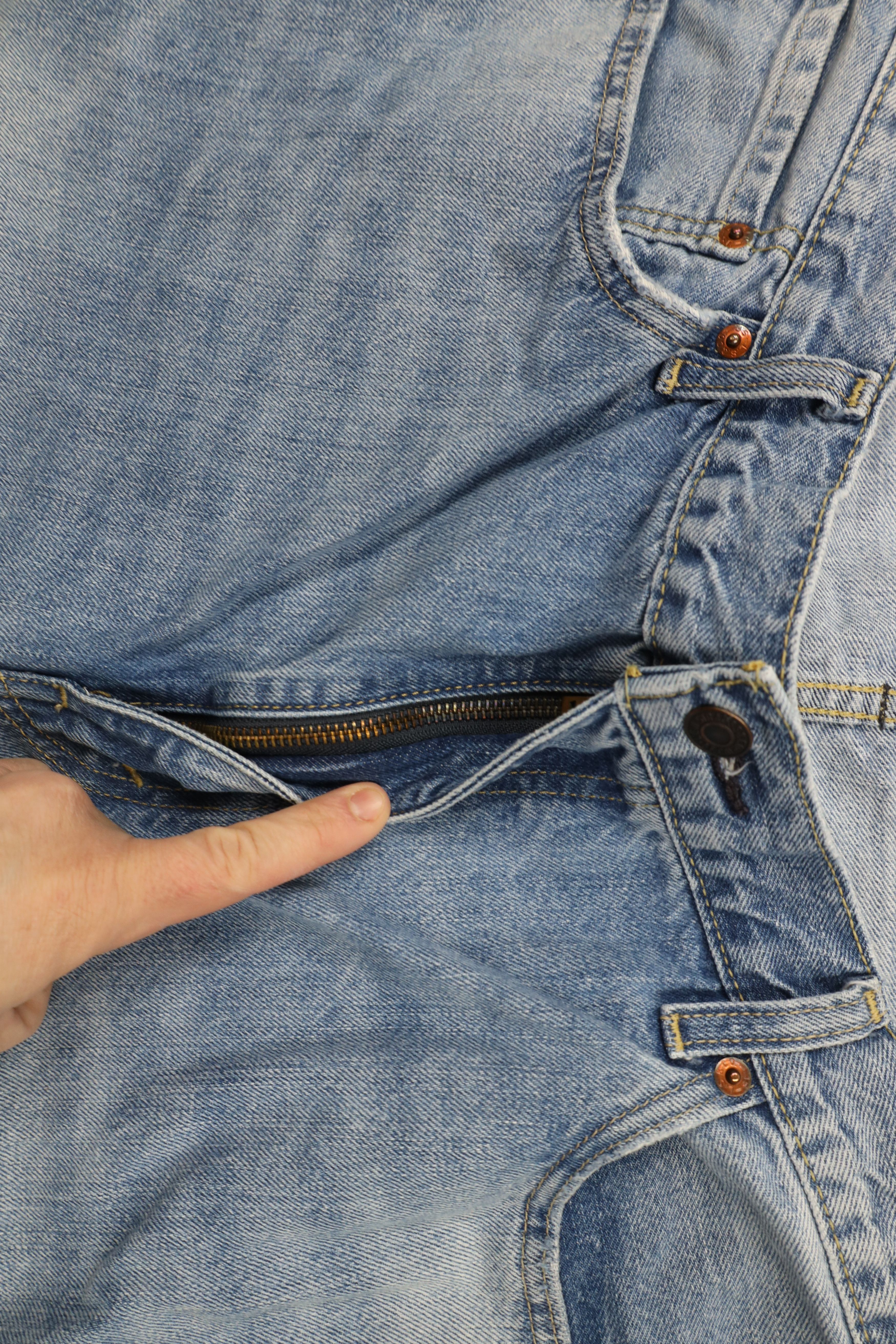 Levi's × Vintage Vintage Y2K Levis 505 Regular Fit Denim Jeans Blue Cotton Size US 40 / EU 56 - 7 Thumbnail