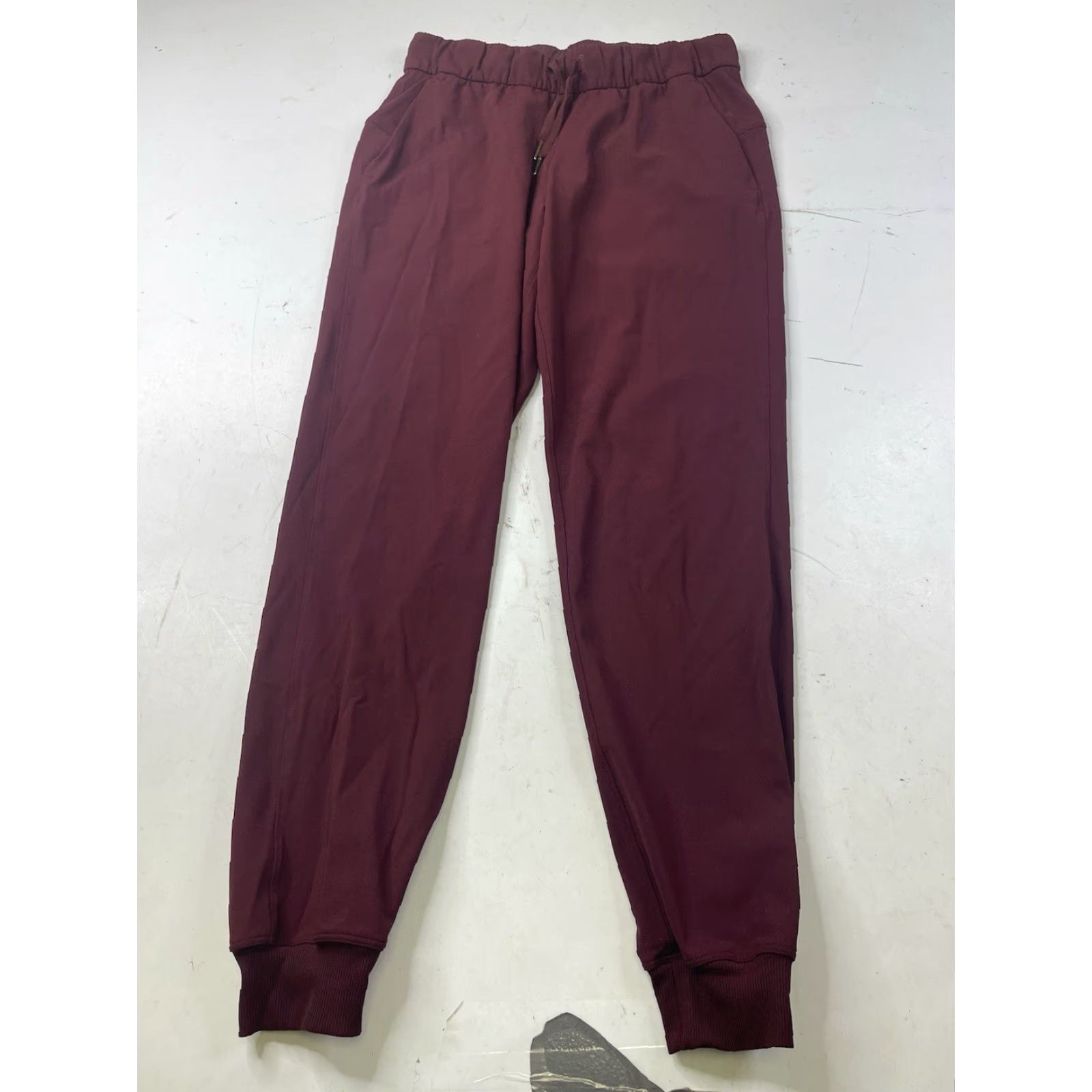 Lululemon Lululemon Jogger Pants Womens 4 Burgundy Nylon Spandex Tapered Pockets Athleisure Cross Training Gym Running Activewear Jeans? Size 27" / US 4 / IT 40 - 2 Thumbnail