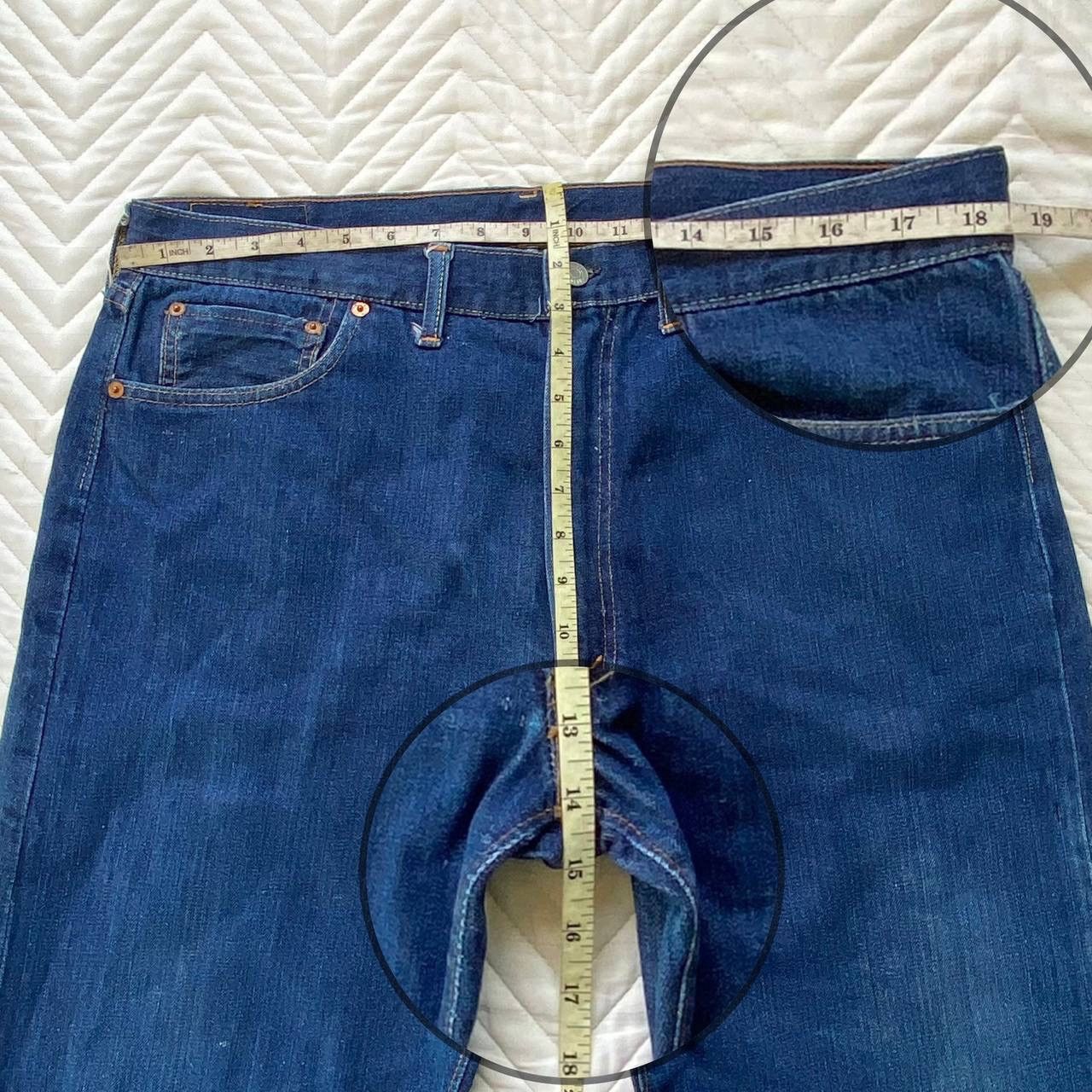 Levi's True Vintage 70s Levis Lot 505 Redline Selvedge Jeans Size US 37 - 3 Thumbnail