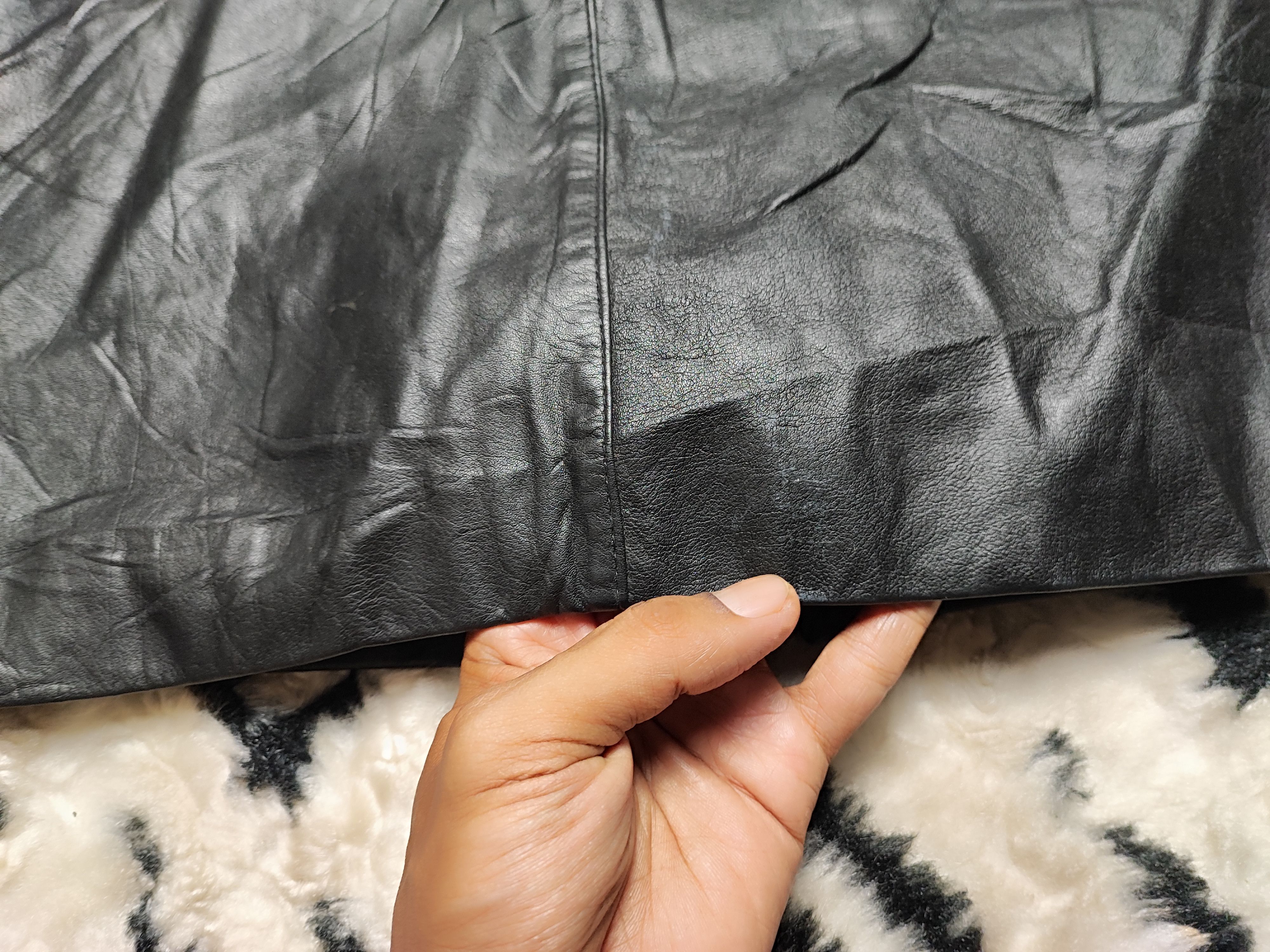Japanese Brand Leather Skirt by U.L.C Size 27" / US 4 / IT 40 - 6 Thumbnail