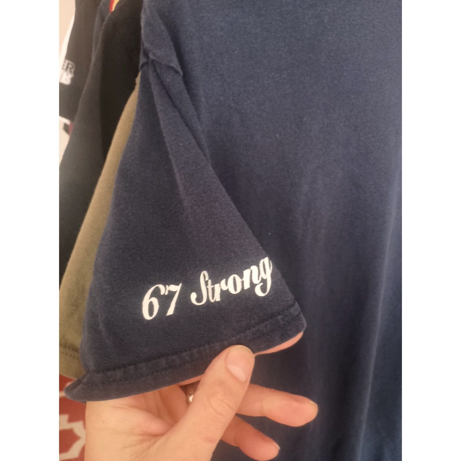 Vintage VINTAGE NYPD Anti-crime T-shirt M Blue Bravery 67 Strong Short Sleeve Mens Shirts Size US M / EU 48-50 / 2 - 2 Thumbnail