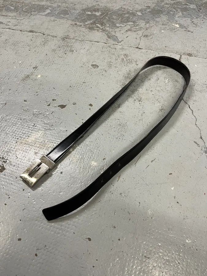 Gucci 2000s Gucci G Logo Black Leather Belt Size ONE SIZE - 4 Thumbnail