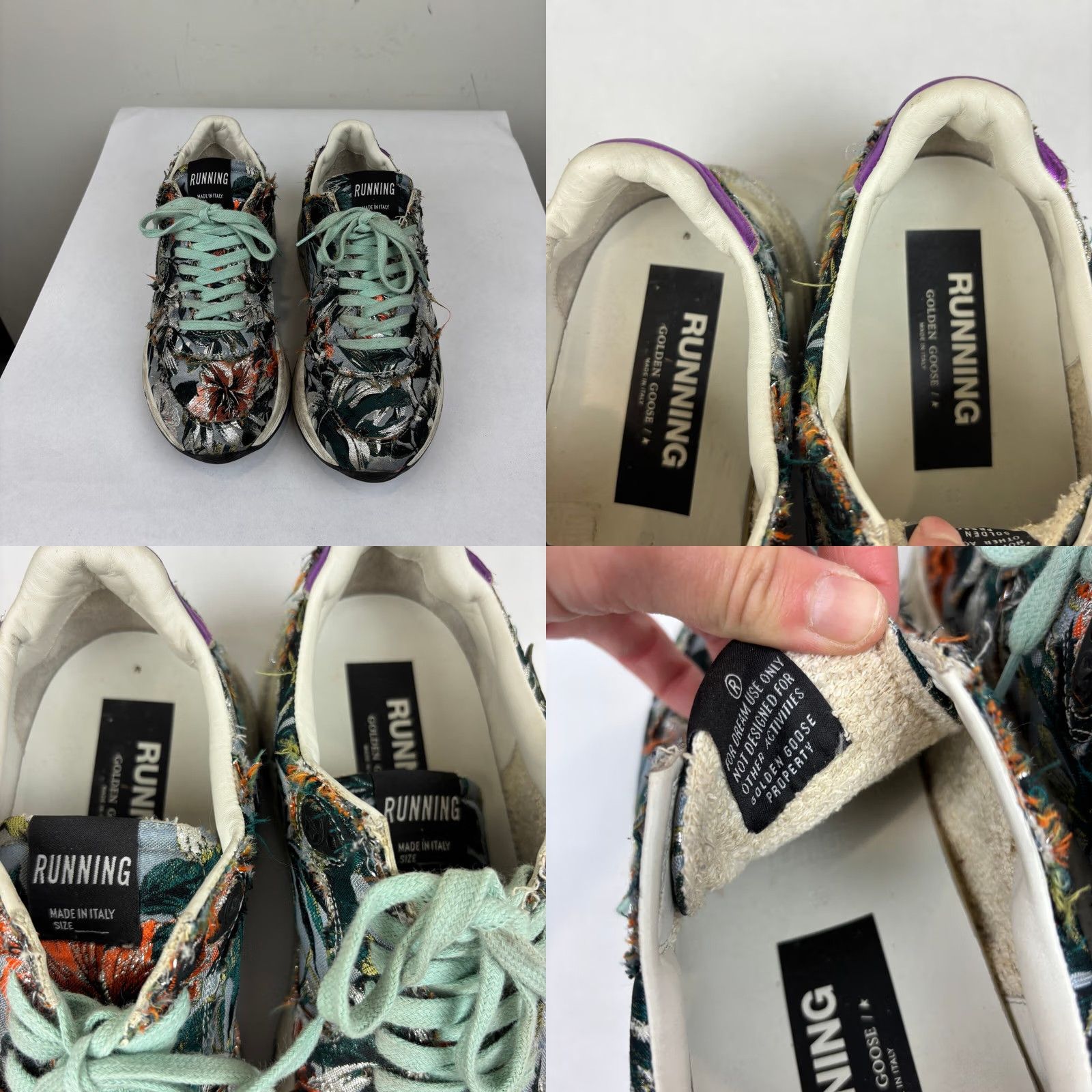 Golden Goose Golden Goose Running Floral Low Top Sneakers Shoes Women’s 9 Multicolor Women 39 / 9 Mens? Size M / US 6-8 / IT 42-44 - 8 Thumbnail