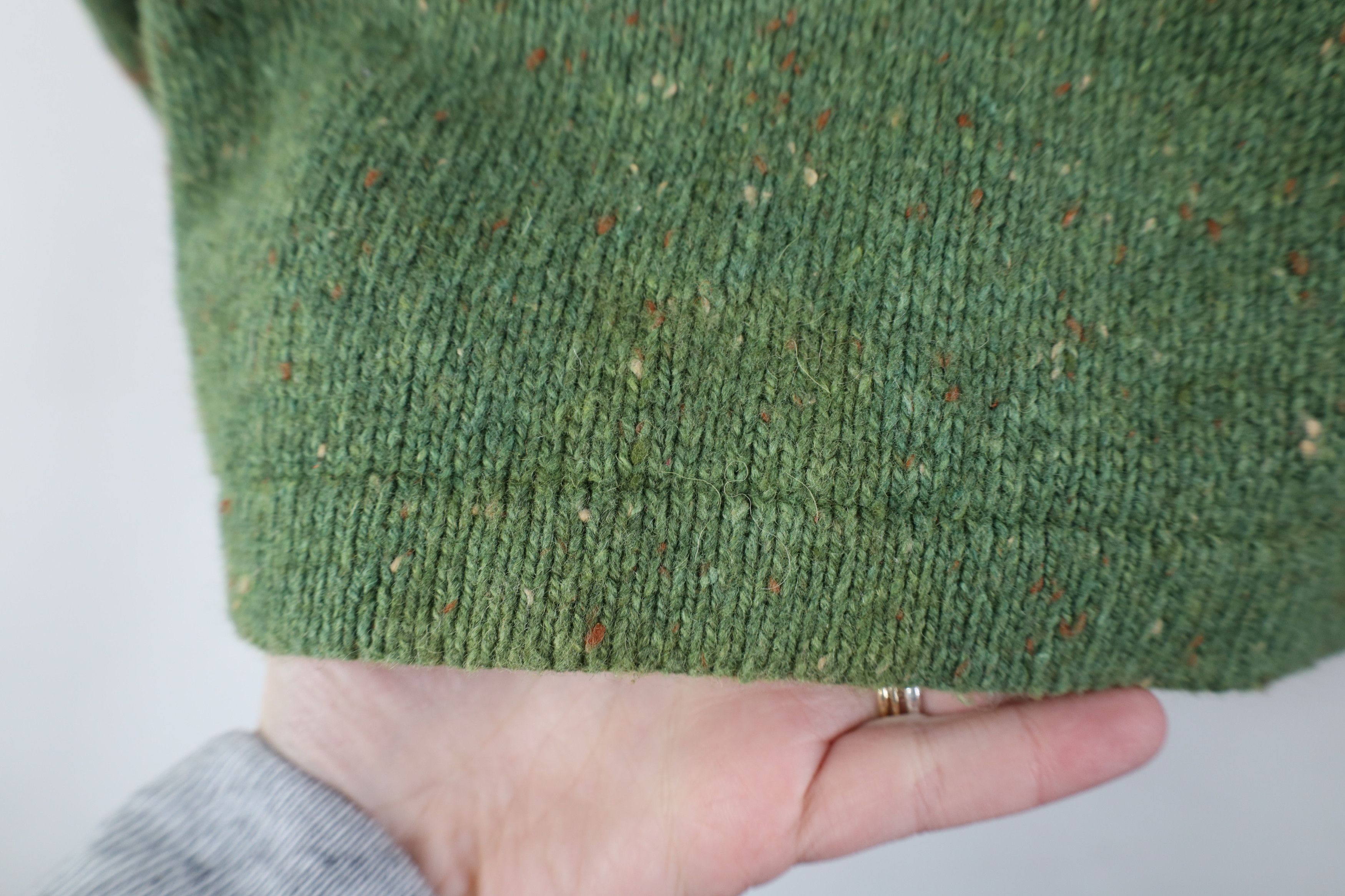 Woolrich Woolen Mills Vintage Woolrich Earth Tone Fleck Wool Blend Zip Sweater Size US L / EU 52-54 / 3 - 12 Thumbnail