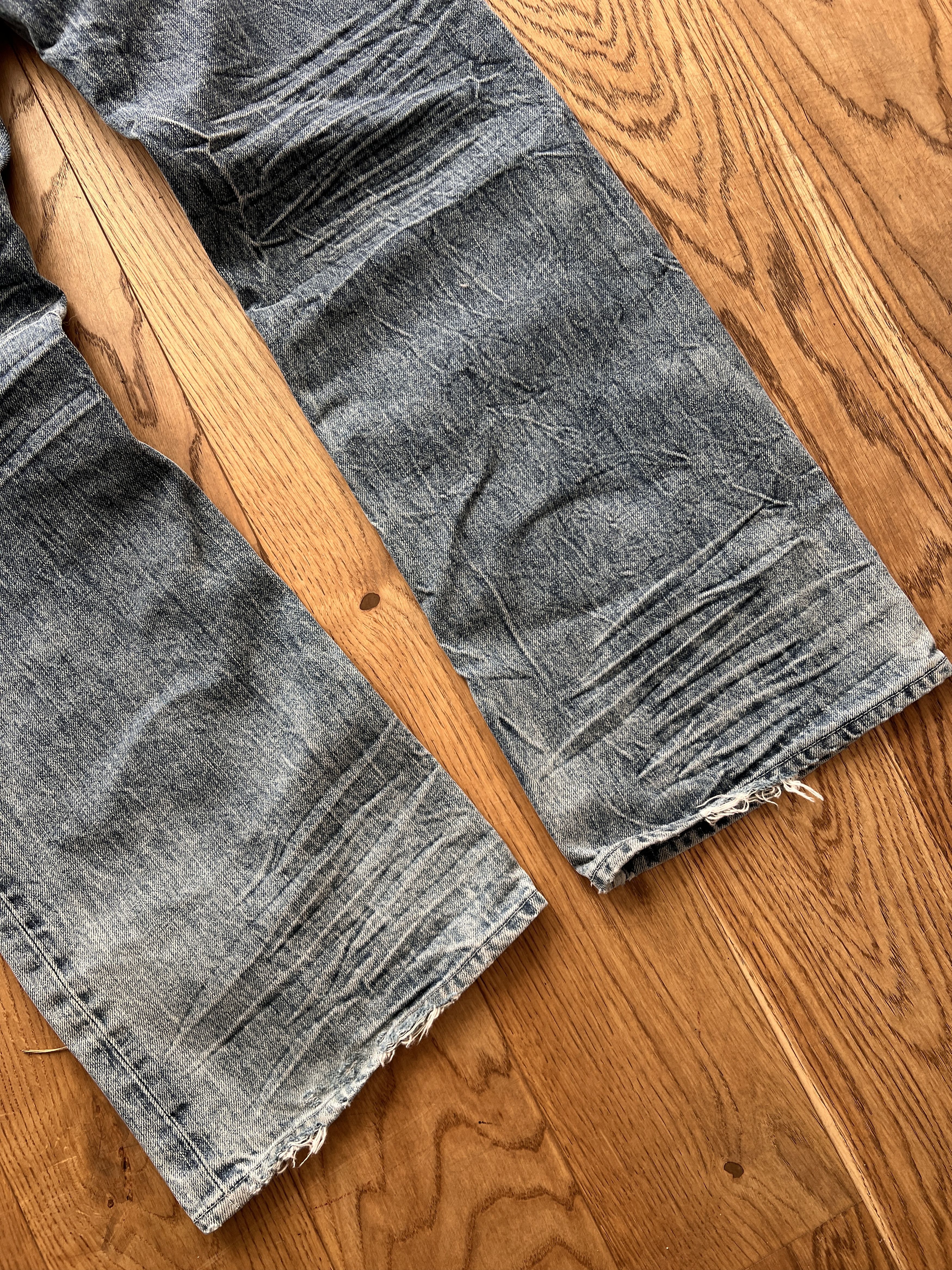 Gap Crazy Y2K GAP boot cut washed denim flared vintage 2000s low Size US 33 - 21 Thumbnail