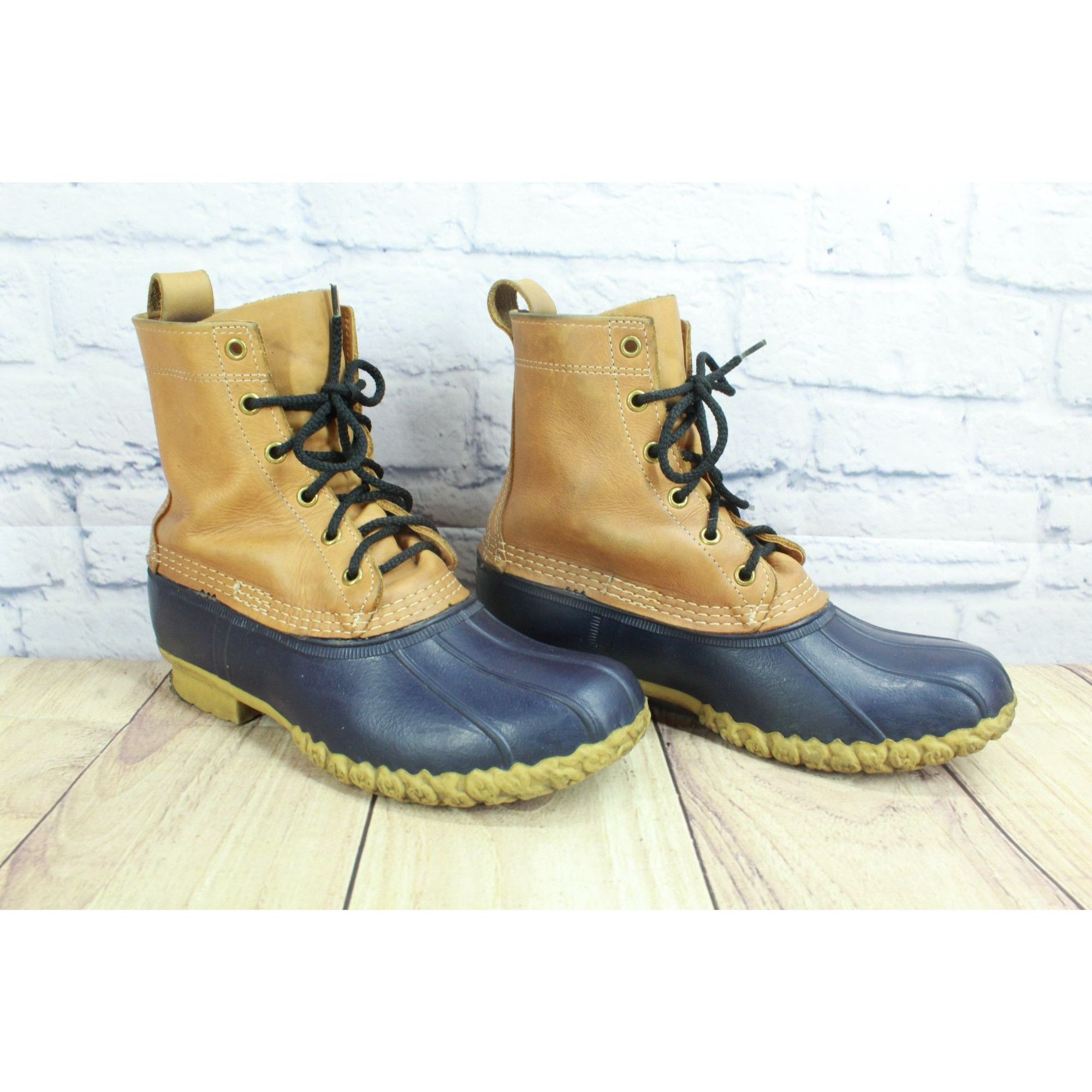 L.L. Bean LL Bean Women’s Duck Boots Blue/Brown Size 9 M Size US 9 / IT 39 - 2 Thumbnail