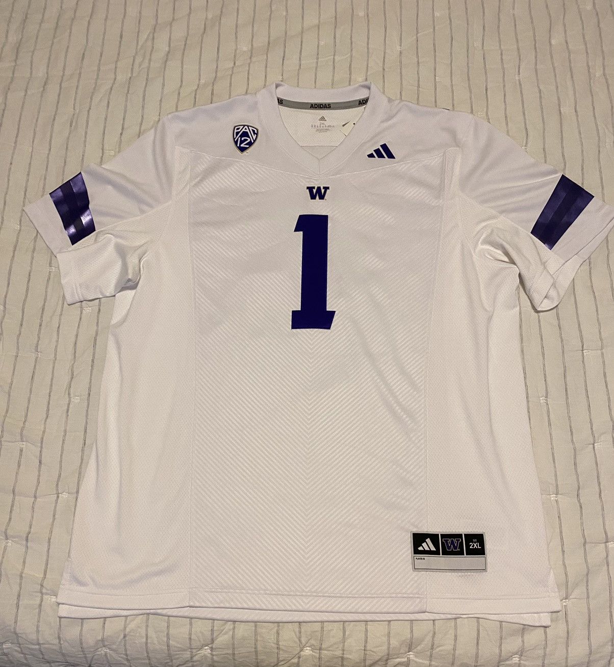 Adidas Adidas University of Washington Football Off-Field Jersey Size US XXL / EU 58 / 5 - 3 Thumbnail