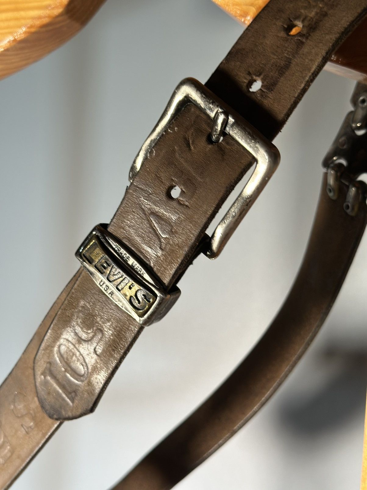 Levi's levis trademark 501 vintage belt🔥🔥 Size 36 - 8 Thumbnail