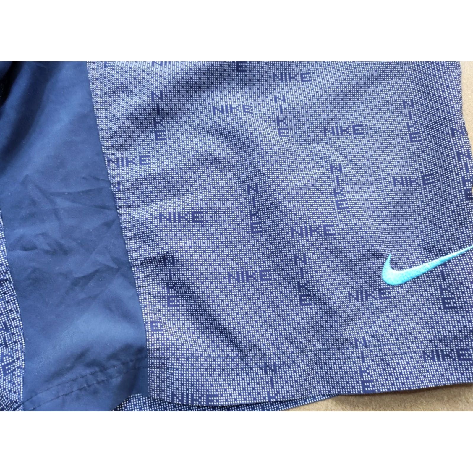 Nike Nike Vintage Blue Shorts Size L Mens Trunks Spellout Print Swoosh Drawstring Size US 33 - 7 Thumbnail
