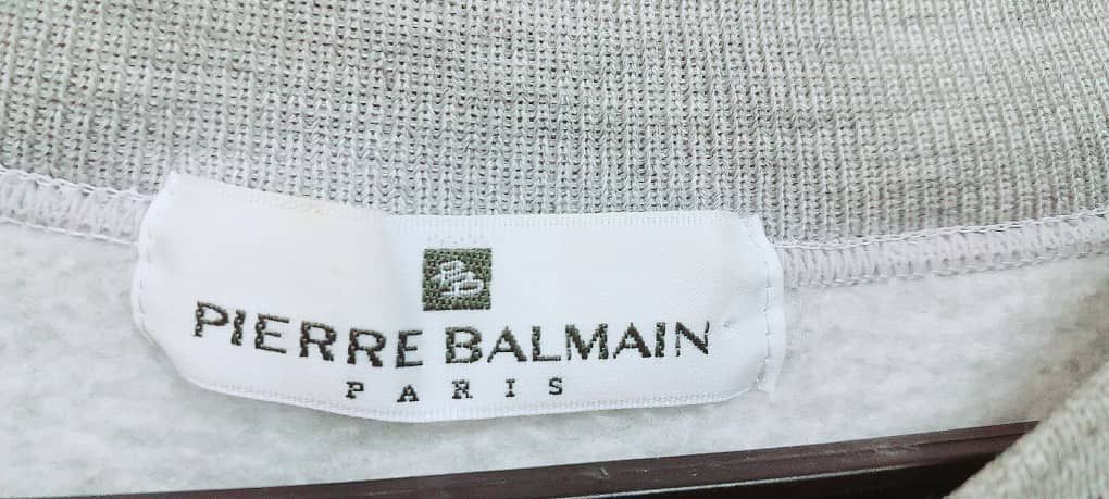 Balmain × Designer × Pierre Balmain Nice Logo Balmain Paris Sweathirt Size US L / EU 52-54 / 3 - 2 Thumbnail