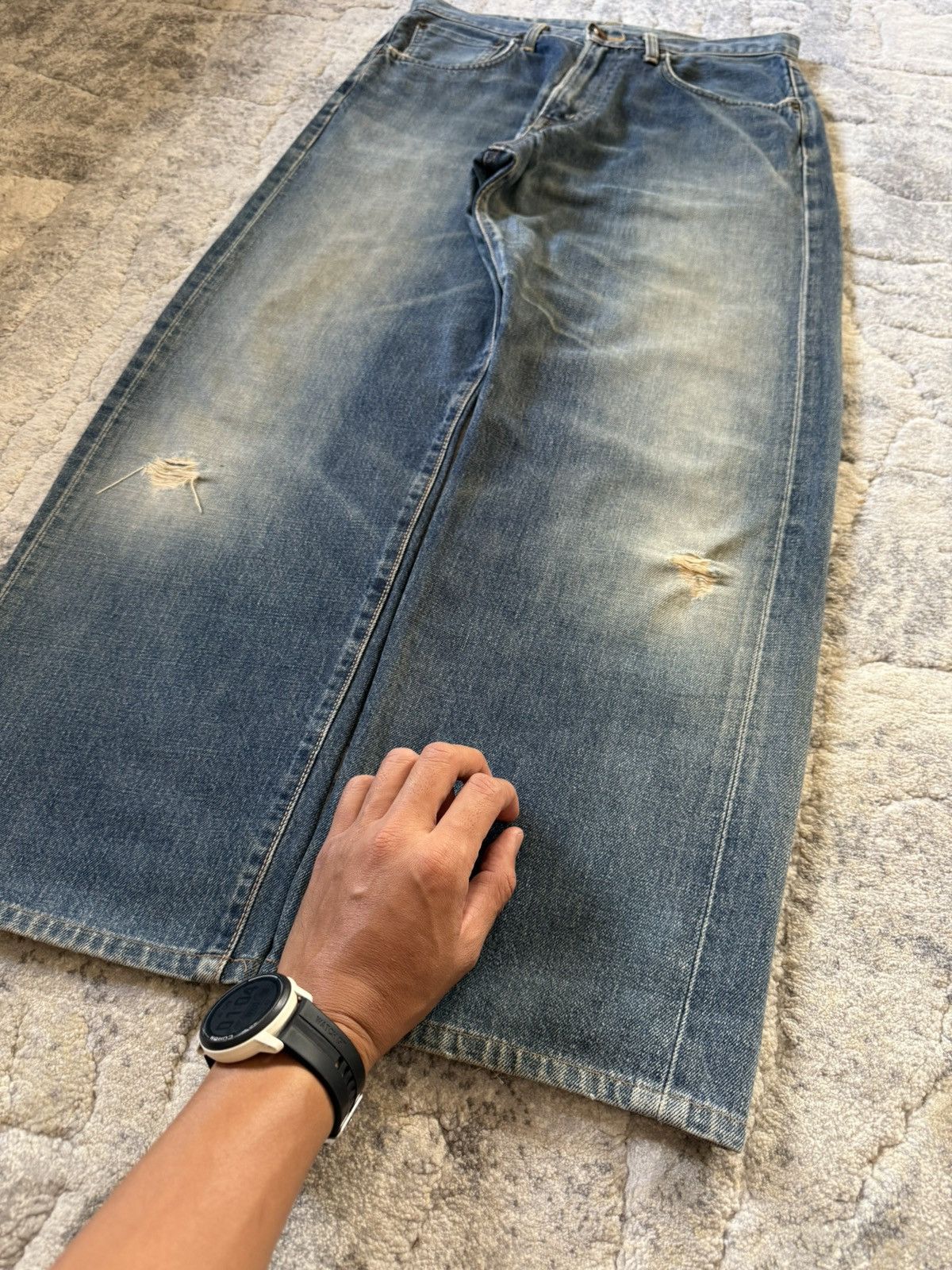 Edwin Edwin 505 Rare OG Type 1 Selvedge Baggy Jeans Size US 32 / EU 48 - 12 Thumbnail