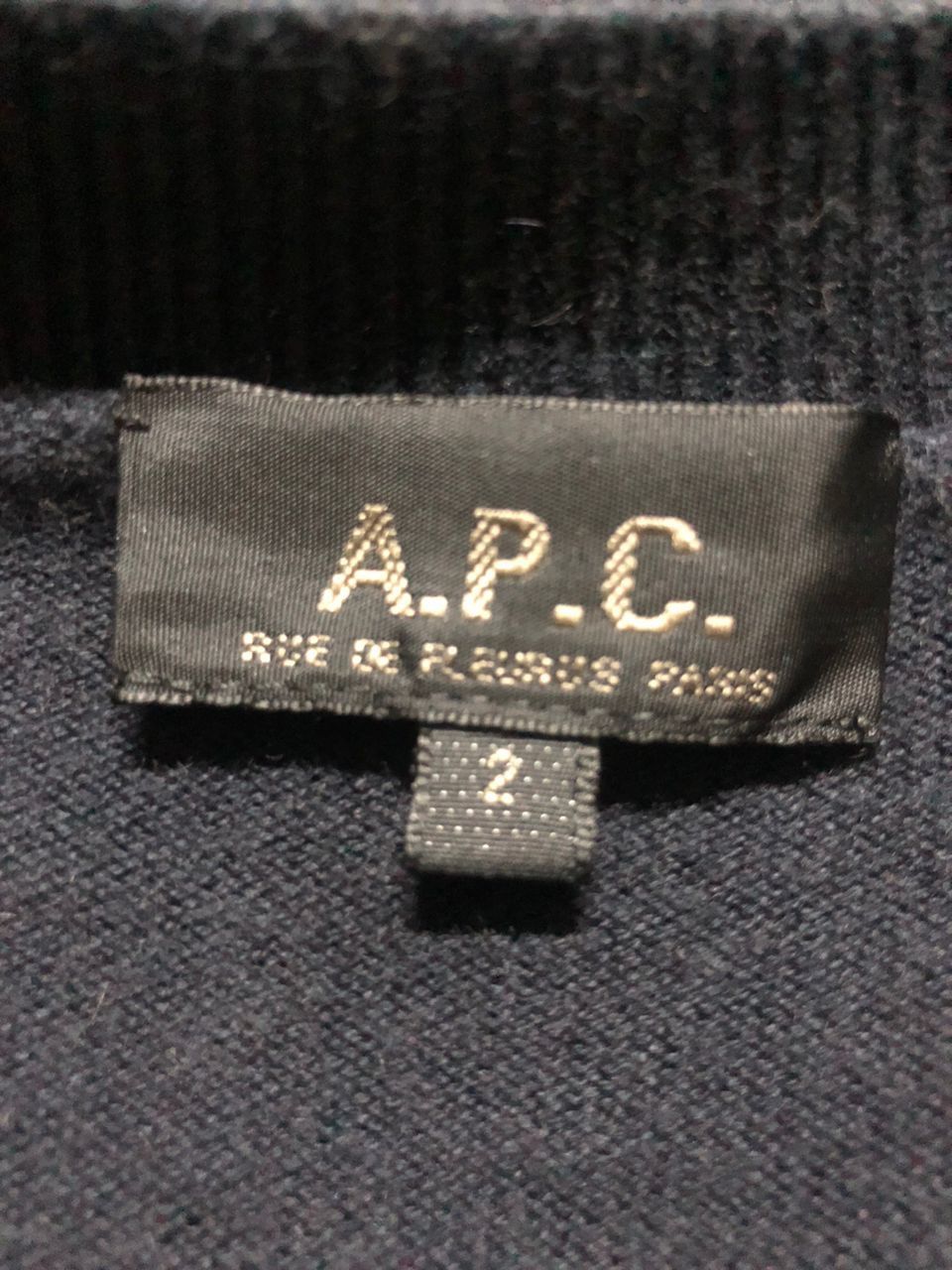 A.P.C. Archive💥 A.P.C V Neck Knit Sweater Size US M / EU 48-50 / 2 - 5 Thumbnail