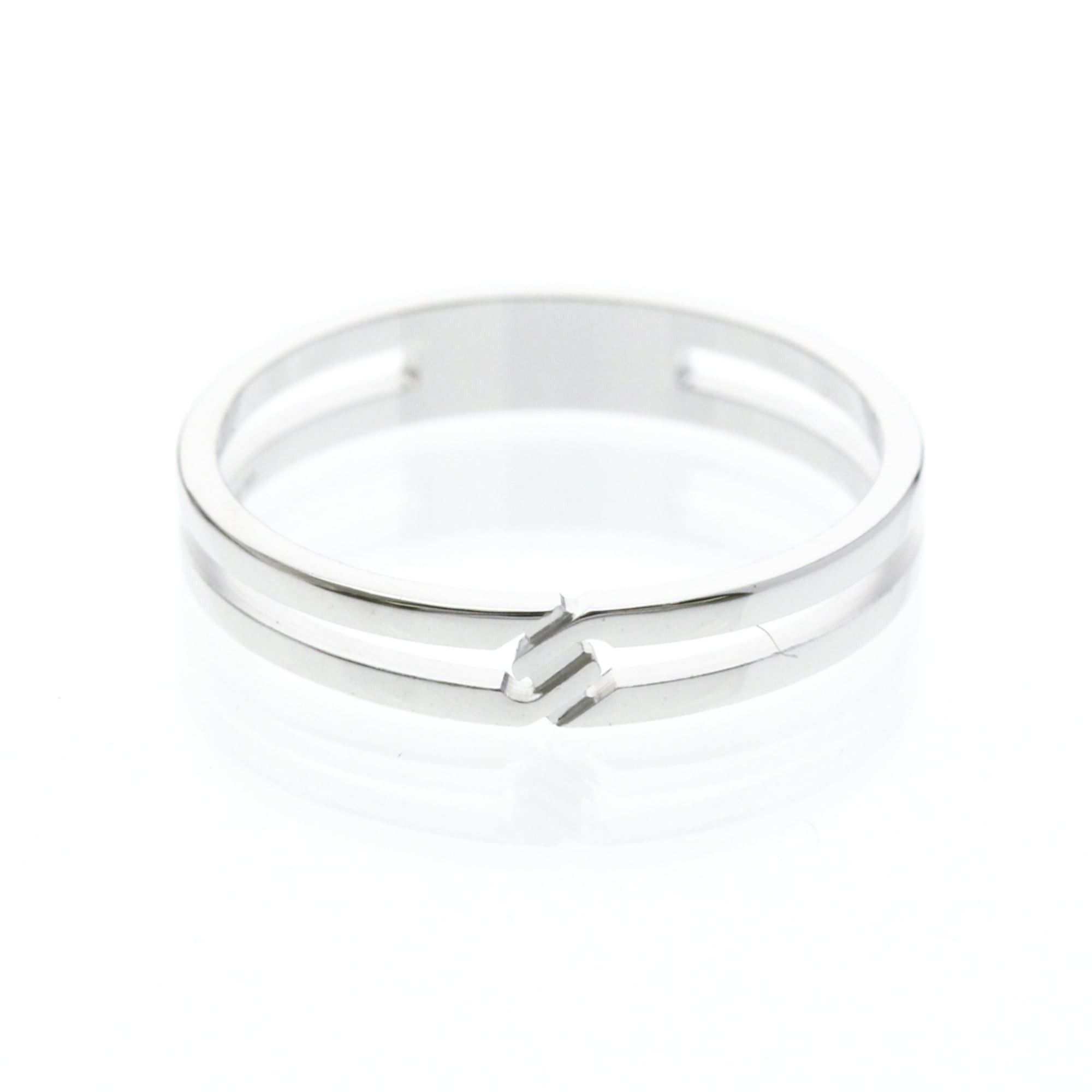 Gucci Gucci Infinity Ring White Gold (18K) Fashion No Stone Band Ring Silver Size ONE SIZE - 1 Thumbnail