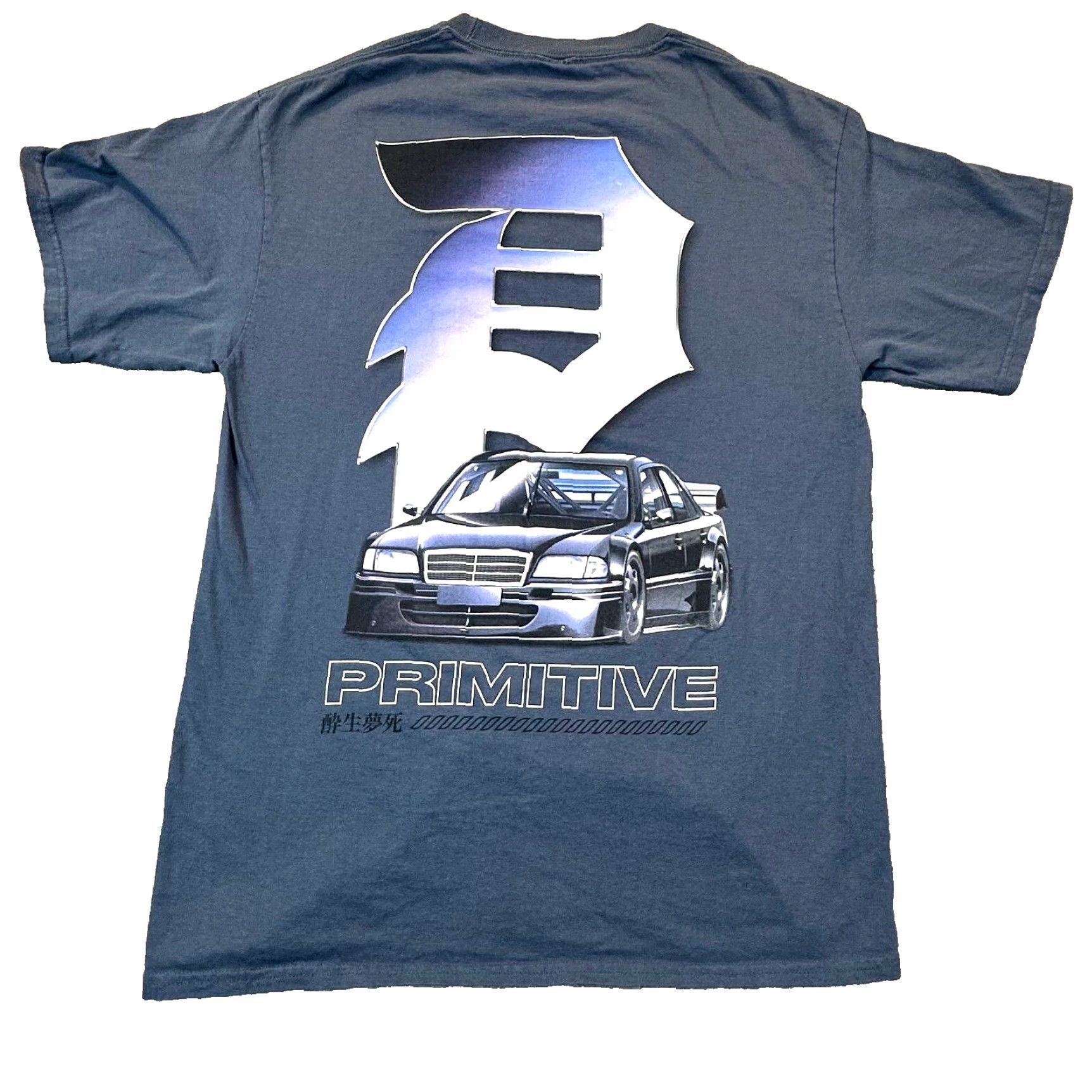 Primitive Primitive Skateboarding T-Shirt Mens Medium Mercedes 190E Graphic Print Multicolor Crew Neck Short Sleeve Skater Streetwear 90s Style (Merc) Size US M / EU 48-50 / 2 - 2 Thumbnail