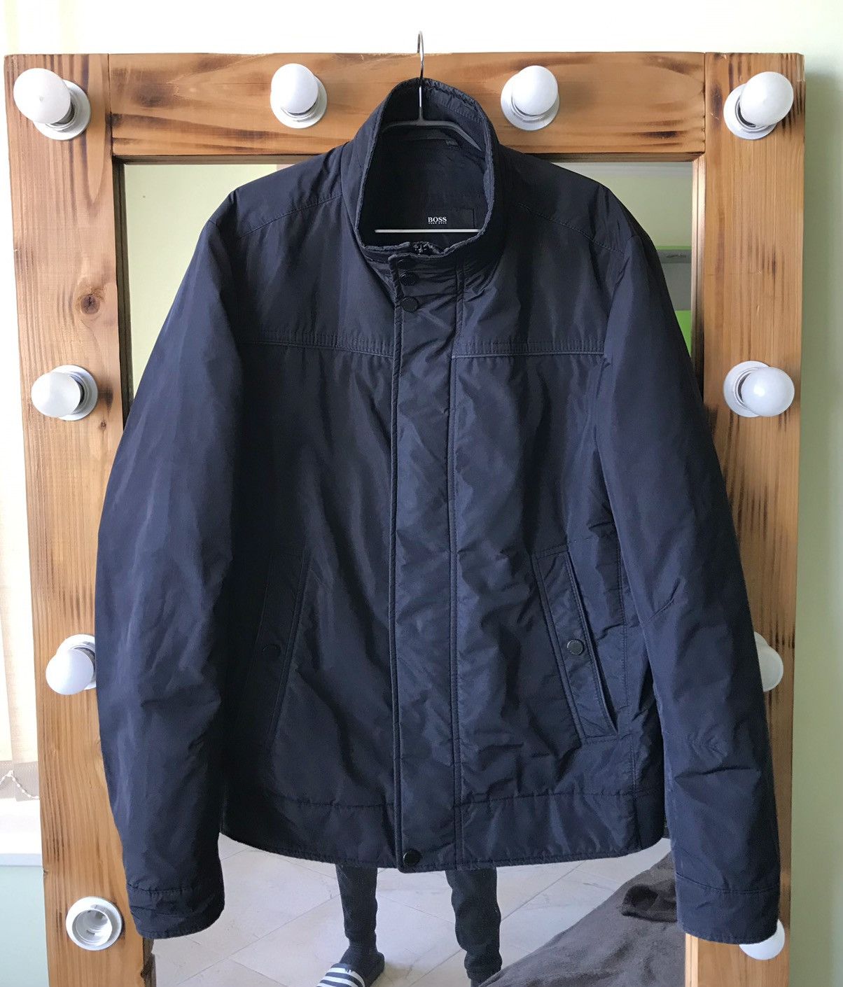 Hugo Boss Hugo Boss Padded Jacket Water Repellent Men's L Black Size US L / EU 52-54 / 3 - 3 Thumbnail