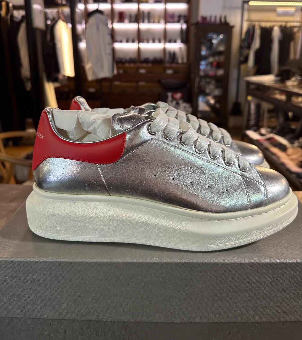 Alexander McQueen Alexander McQueen 16FW Low‑Top White Sneakers Ｑ25 Size US 8.5 / EU 41-42 - 4 Thumbnail