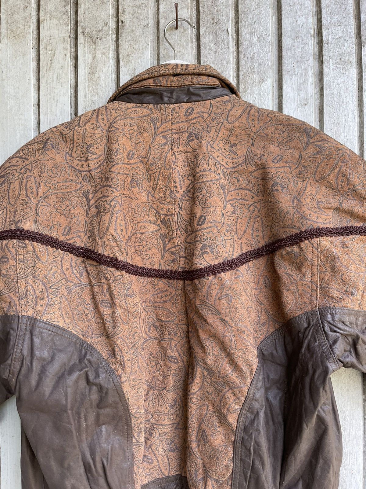 Japanese Brand Art leather jacket la covina paisley Size L / US 10 / IT 46 - 9 Thumbnail
