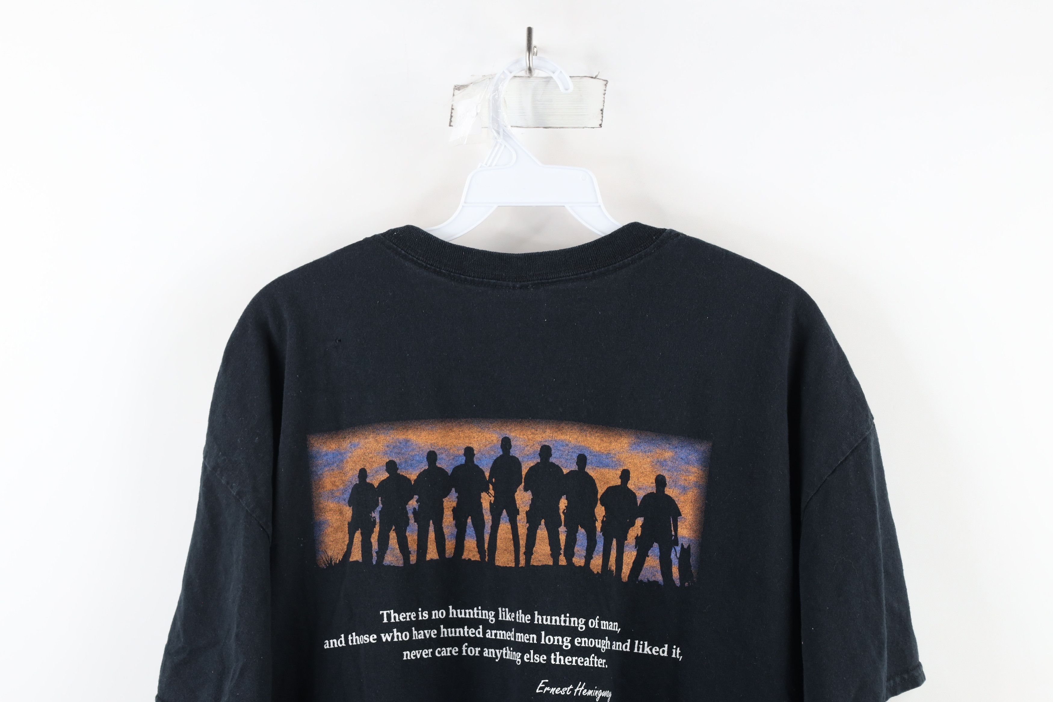 Vintage Vintage Out US Border Patrol Short Sleeve T-Shirt Black Size US XL / EU 56 / 4 - 13 Thumbnail