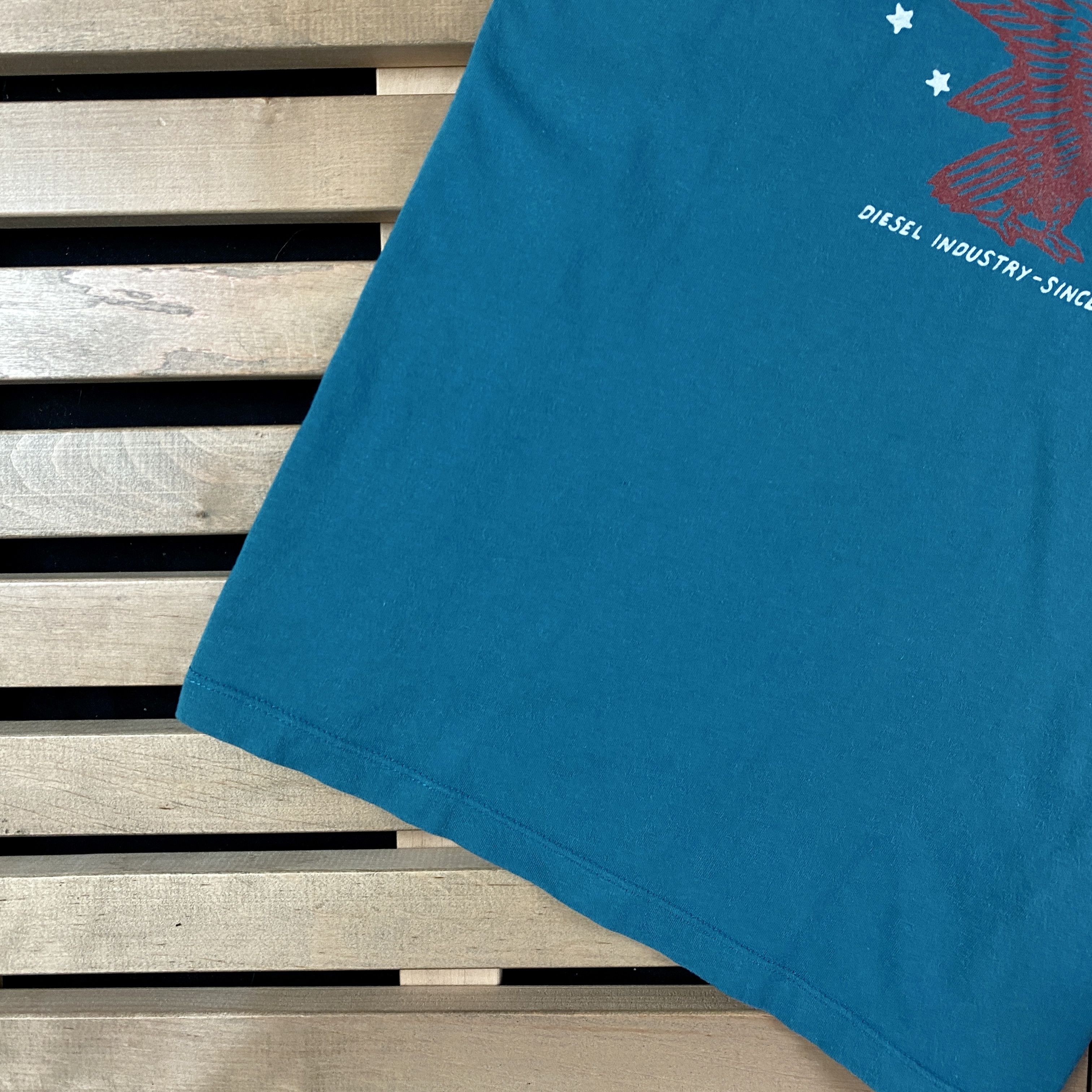 Diesel Mens Short Sleeve T-Shirt Diesel Big Logo Size L Cotton Size US L / EU 52-54 / 3 - 3 Thumbnail
