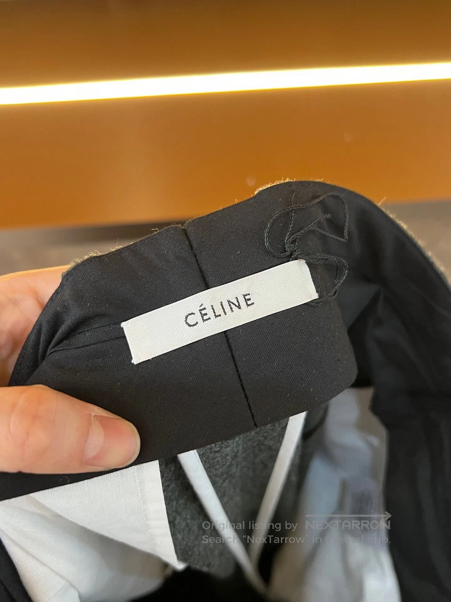 Celine CELINE High-Waist Wool Trousers| Size 33" - 3 Thumbnail