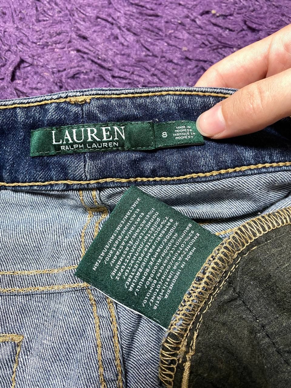 Lauren Ralph Lauren Vintage Distressed Thrashed jeans Y2K Lauren Ralph Lauren Size 30" / US 8 / IT 44 - 2 Thumbnail