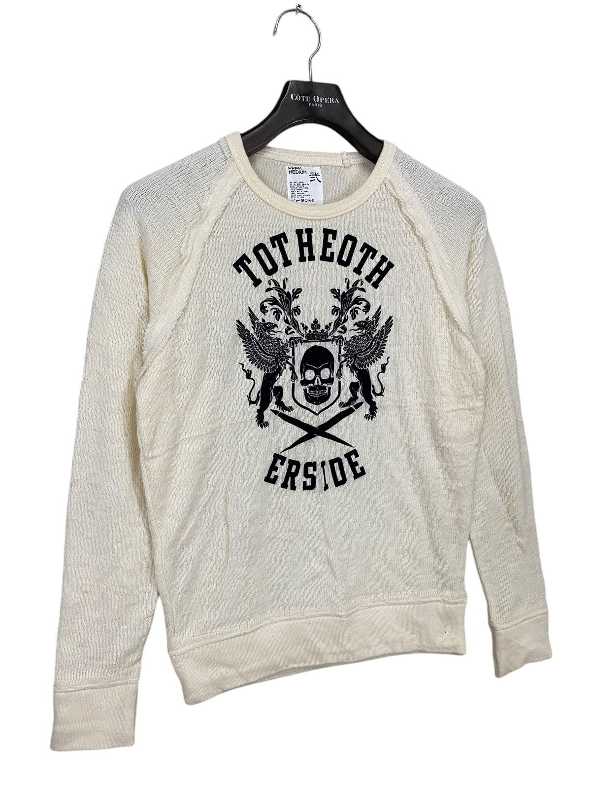 PPFM Vintage Totheoth erside Ppfm skulls design knit sweater Size US M / EU 48-50 / 2 - 2 Thumbnail