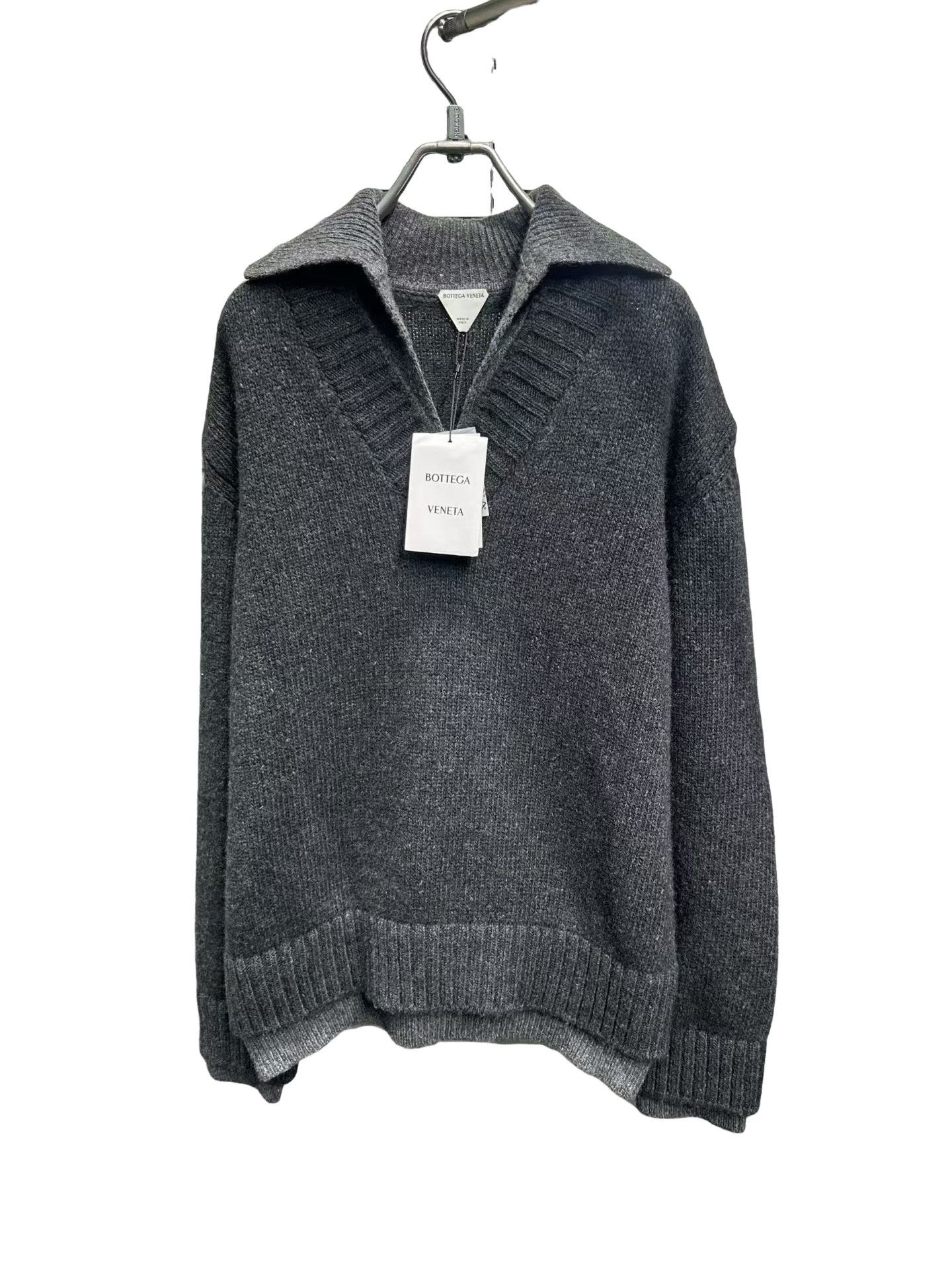 Bottega Veneta Bottega Veneta Layered Wool Polo Sweater M Size US M / EU 48-50 / 2 - 1 Thumbnail