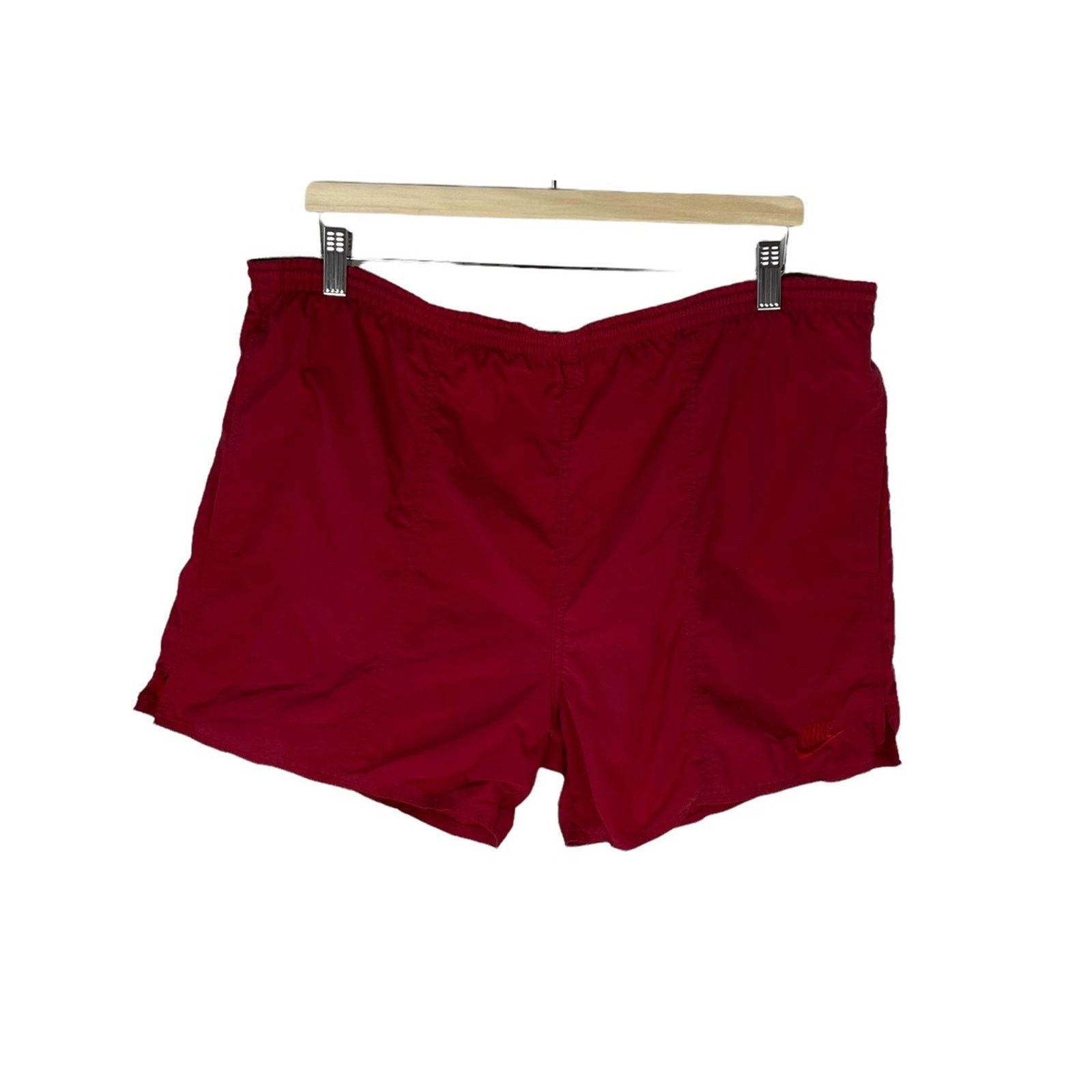 Nike × Vintage Nike Vintage Shorts Red Size M 90s Size US 34 / EU 50 - 1 Thumbnail