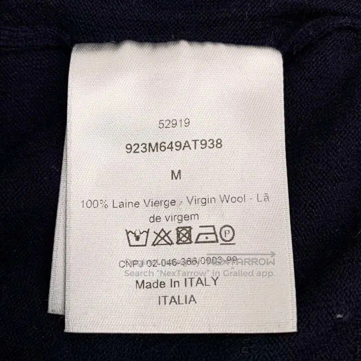 Dior Dior Navy Wool Crew Neck Knit Sweater. Size US M / EU 48-50 / 2 - 7 Thumbnail