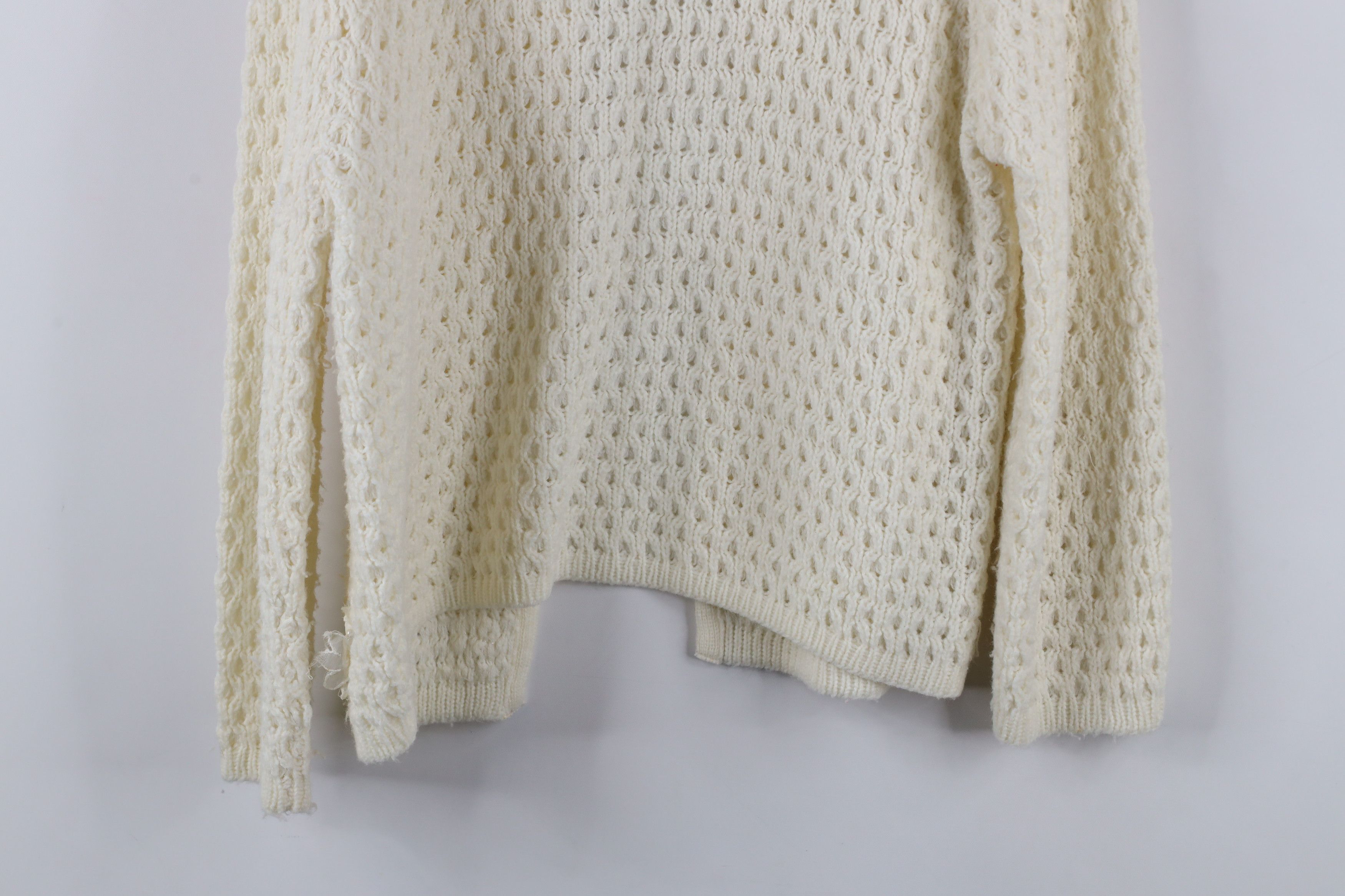 Vintage Vintage 60s 70s Streetwear Knit Open Front Cardigan Sweater Size M / US 6-8 / IT 42-44 - 11 Thumbnail