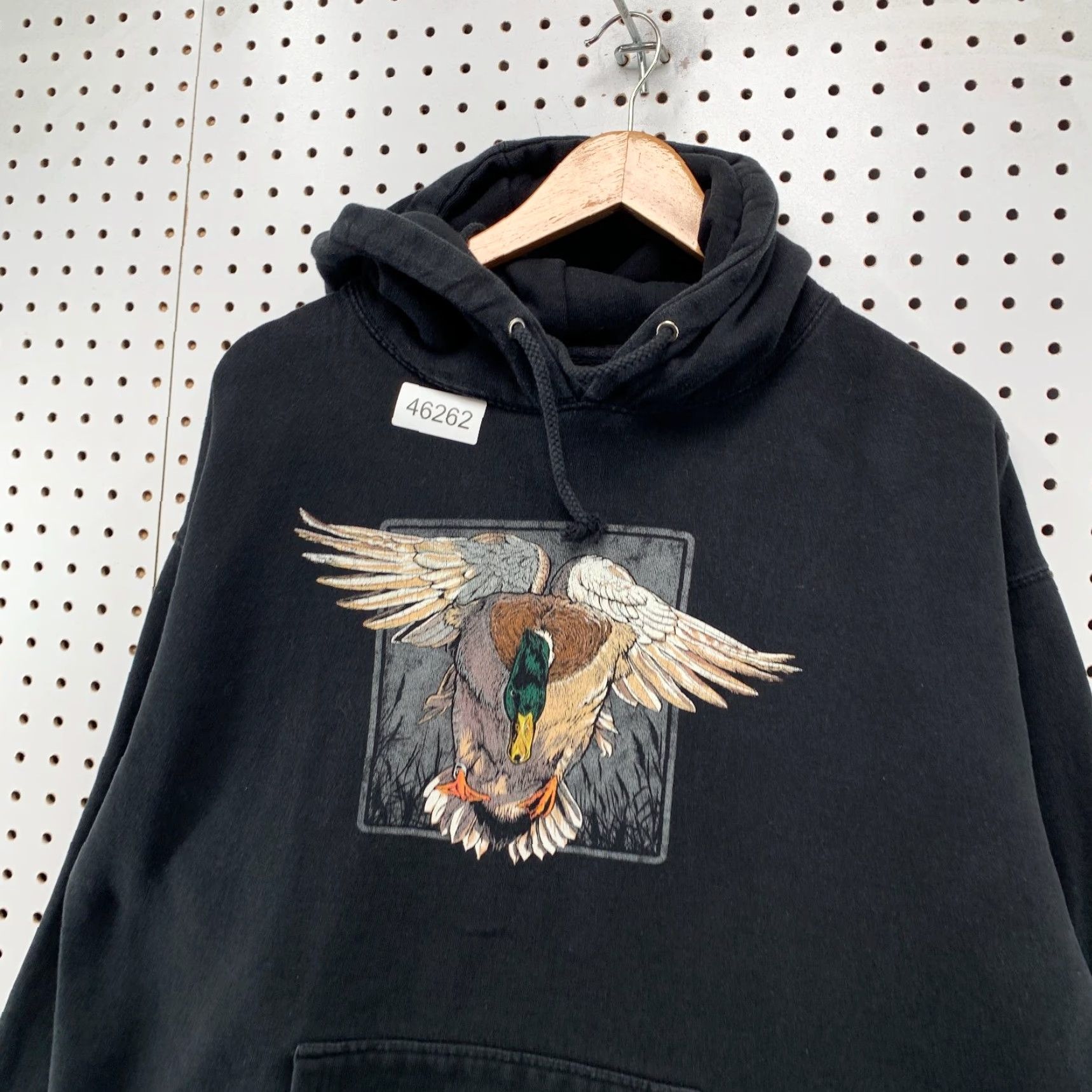 Vintage VINTAGE Dux Waterfowl Hoodie Sweatshirt Mens XL Black Duck Mallard Outdoor Fleece Size US XL / EU 56 / 4 - 6 Thumbnail