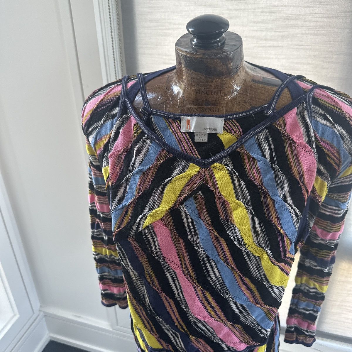 Missoni Missoni Multi-Striped Tie Blouse with Tank Set Size XS / US 0-2 / IT 36-38 - 2 Thumbnail