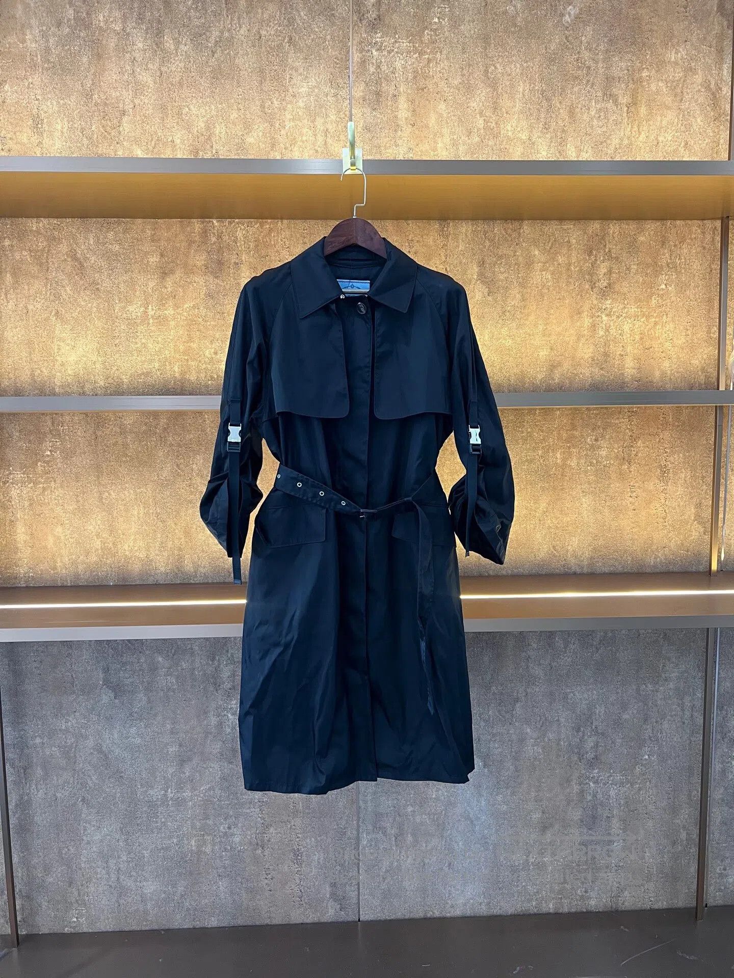 Prada Prada Runway Nylon Coat with Arm Tech Buckles| Size XS / US 0-2 / IT 36-38 - 1 Thumbnail