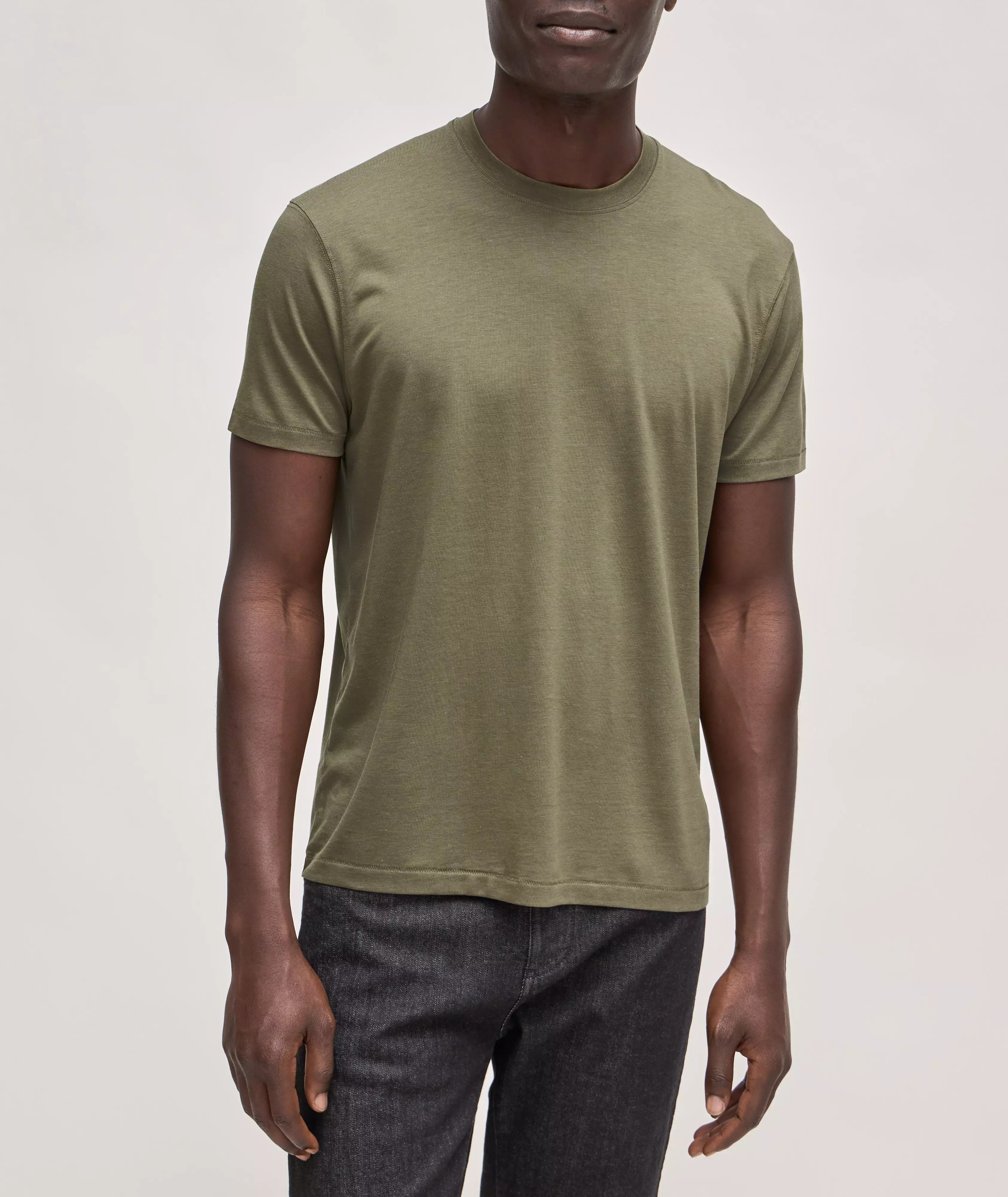 Tom Ford o1y0425 Crewneck T-Shirt in Olive Green Size US S / EU 44-46 / 1 - 4 Thumbnail