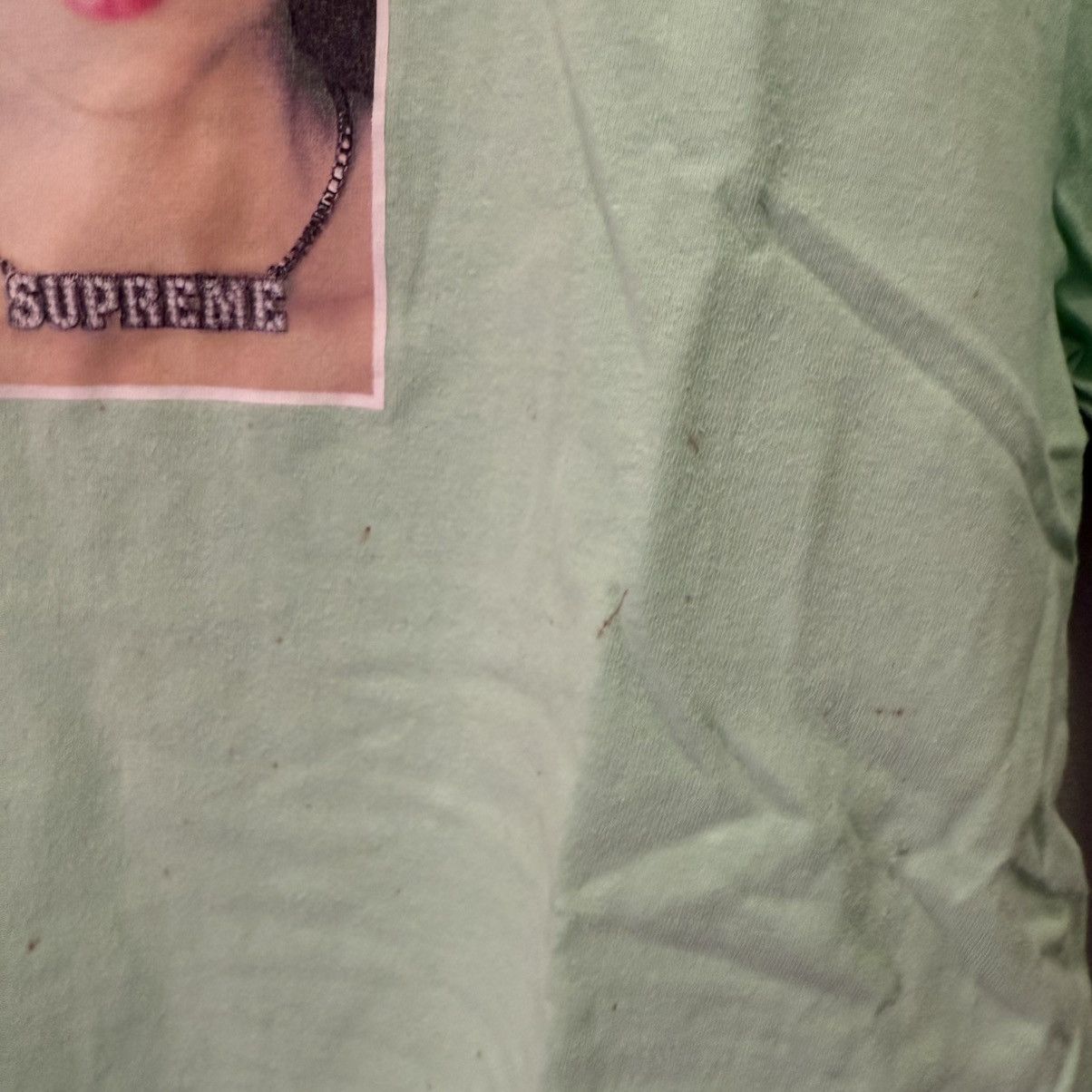 Supreme Supreme Necklace Tee Pale Mint Medium SS18 Size US M / EU 48-50 / 2 - 2 Thumbnail
