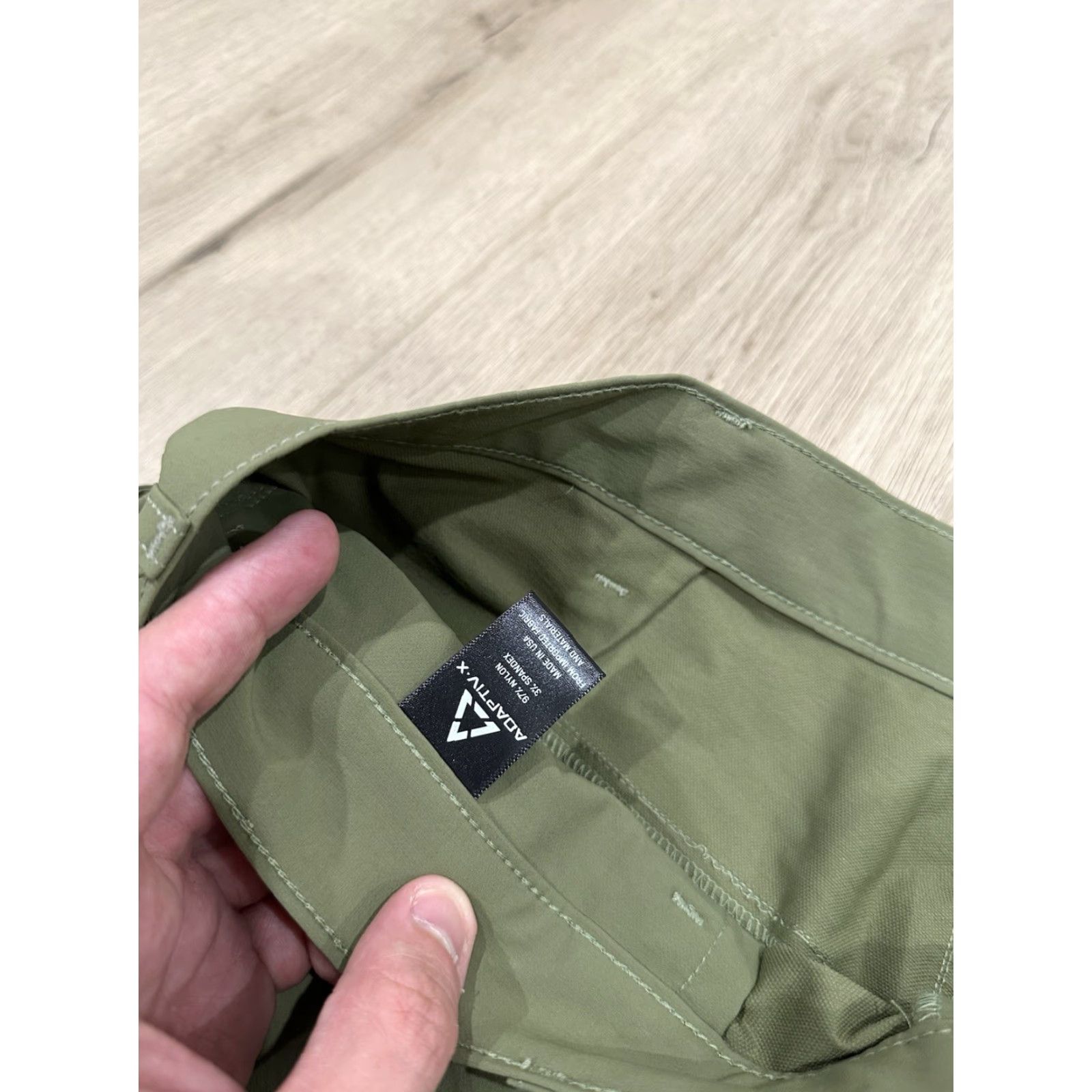 Vintage Adaptiv-X Tek Shorts Mens Green Performance American Made 36 Size US 36 / EU 52 - 7 Thumbnail