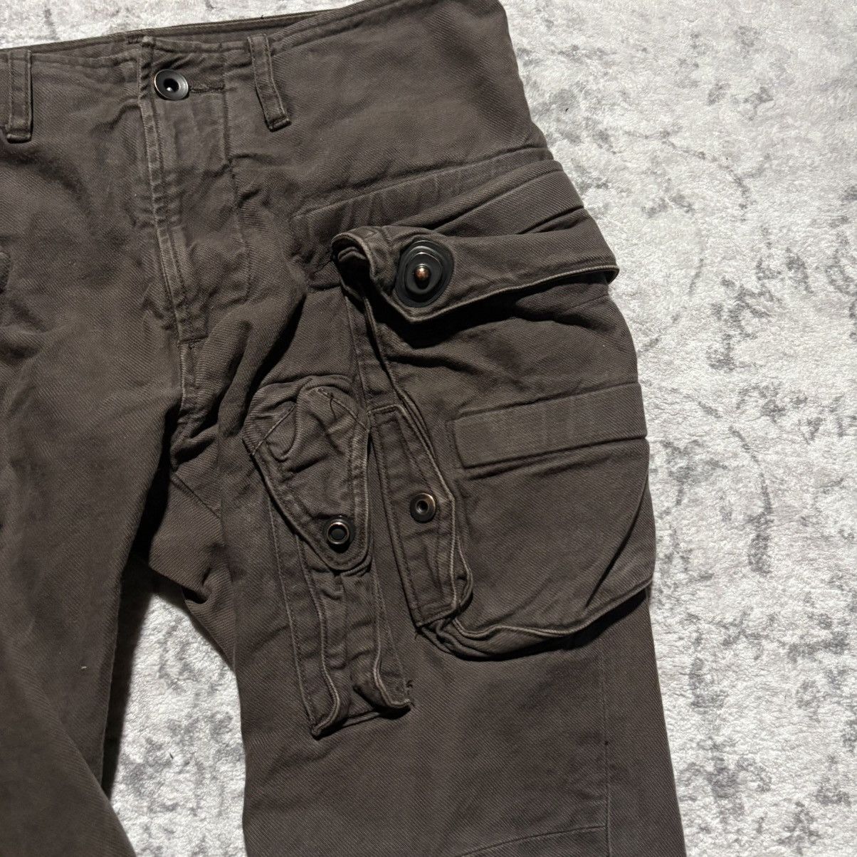 Julius Julius FW2010-2011 Goth_ik Gas Mask Cargo Pants Brown | 1 Size US 28 / EU 44 - 3 Thumbnail